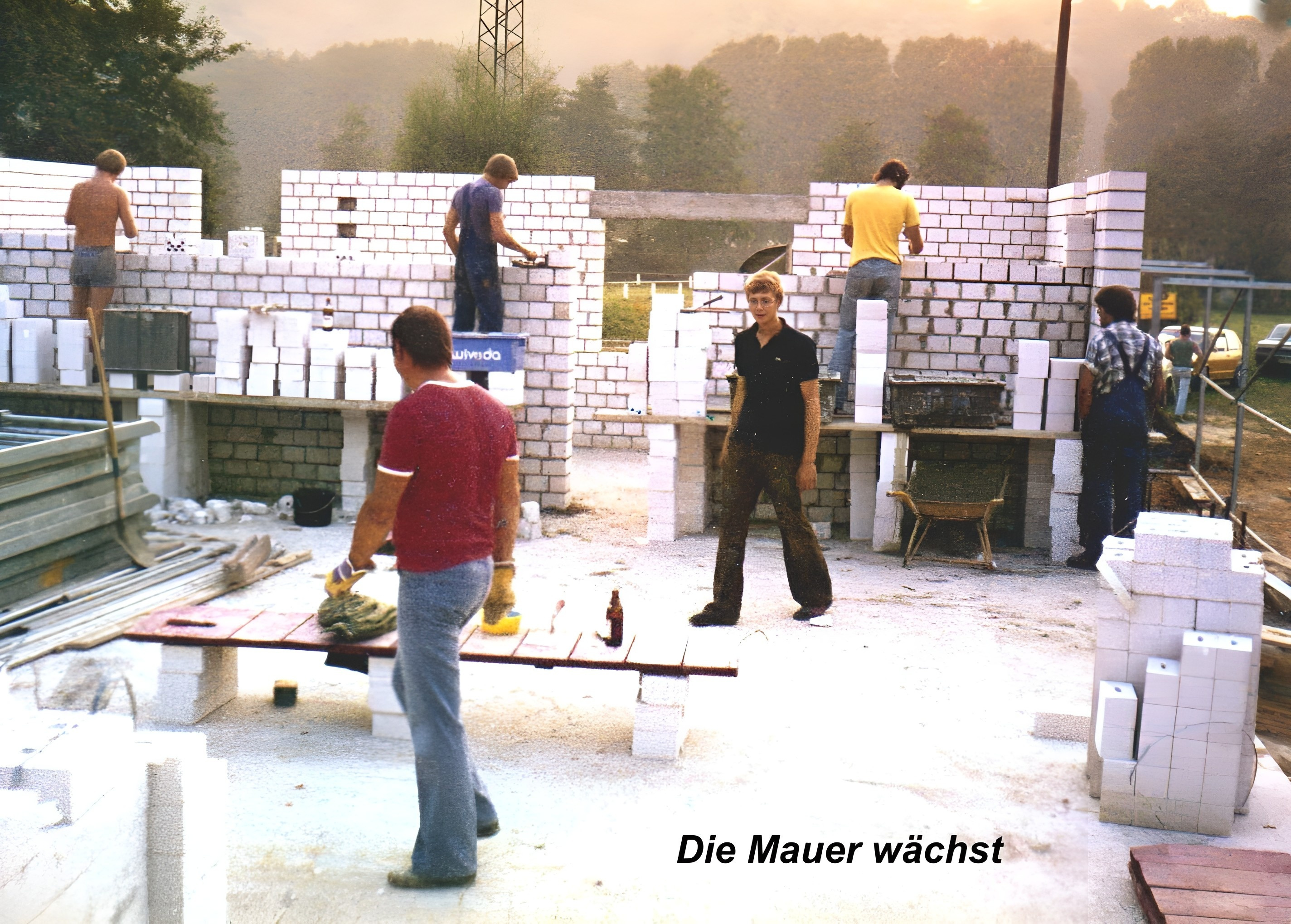 Bau des neuen Bootshauses