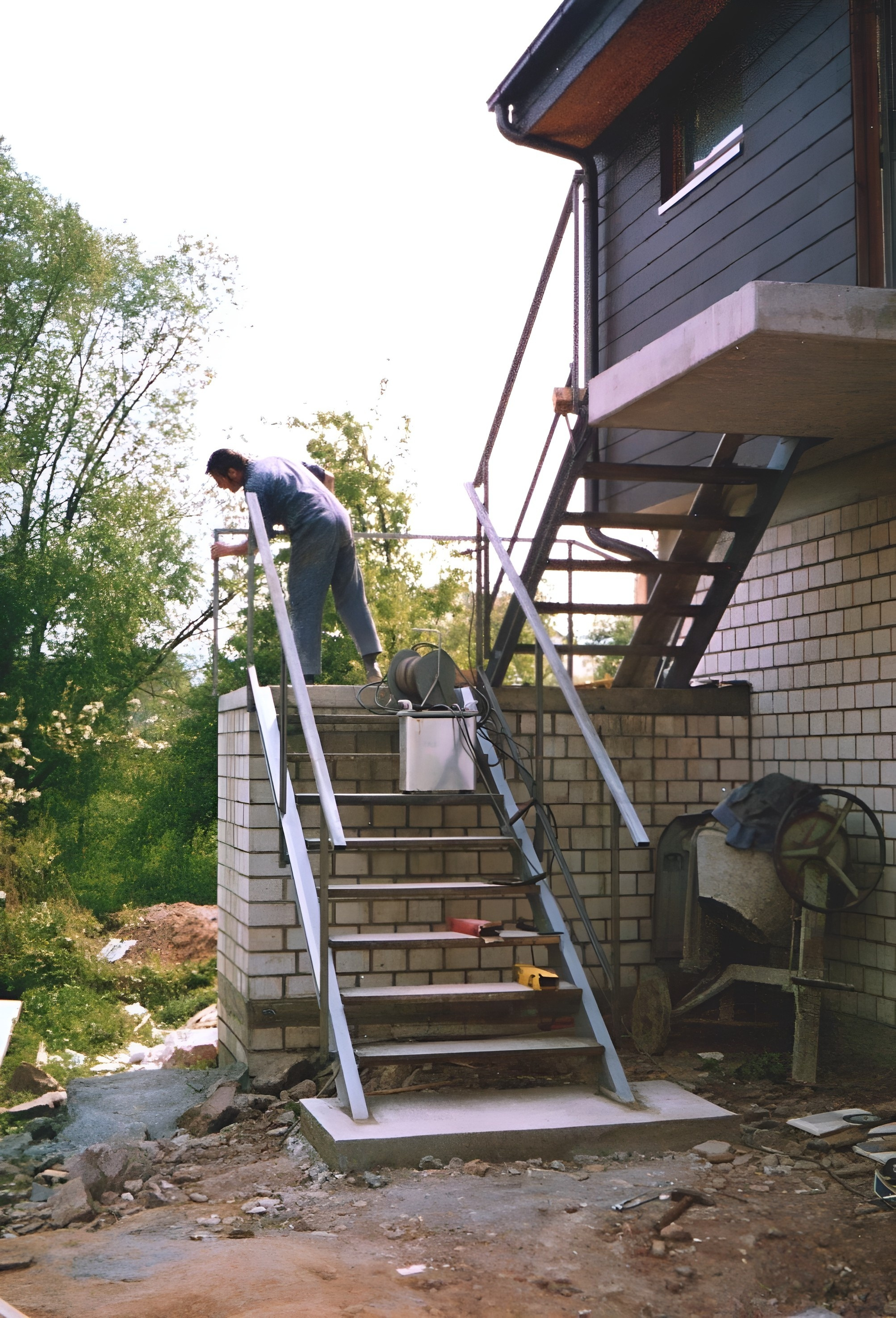 Bau des neuen Bootshauses