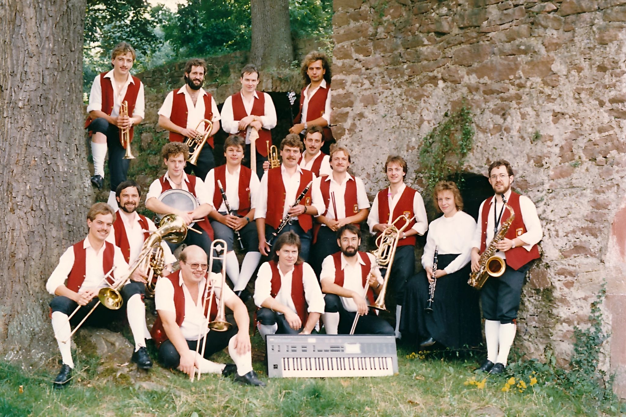 Die Tanzkapelle des Musikvereins Klingenberg im Jahr 1987