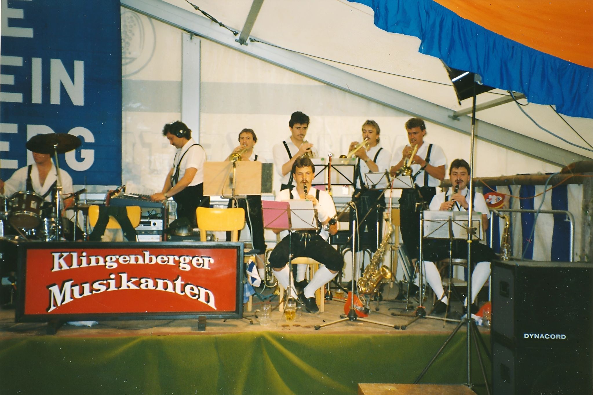 Die "Klingenberger Musikanten" Anfang der 1990er Jahre