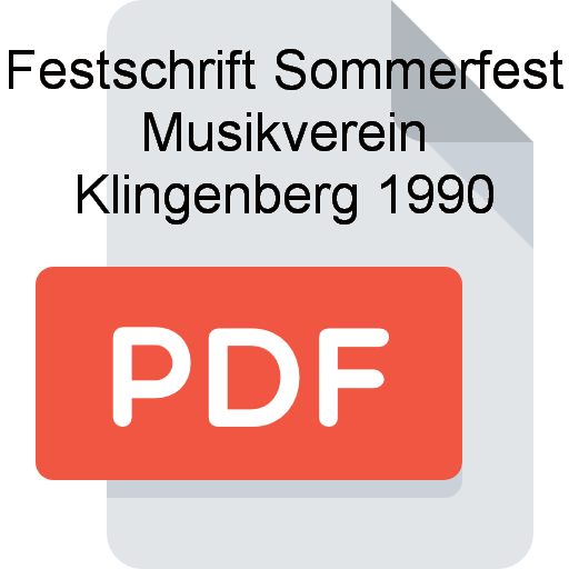 Z Festschrift Sommerfest Musikverein Klingenberg 1990