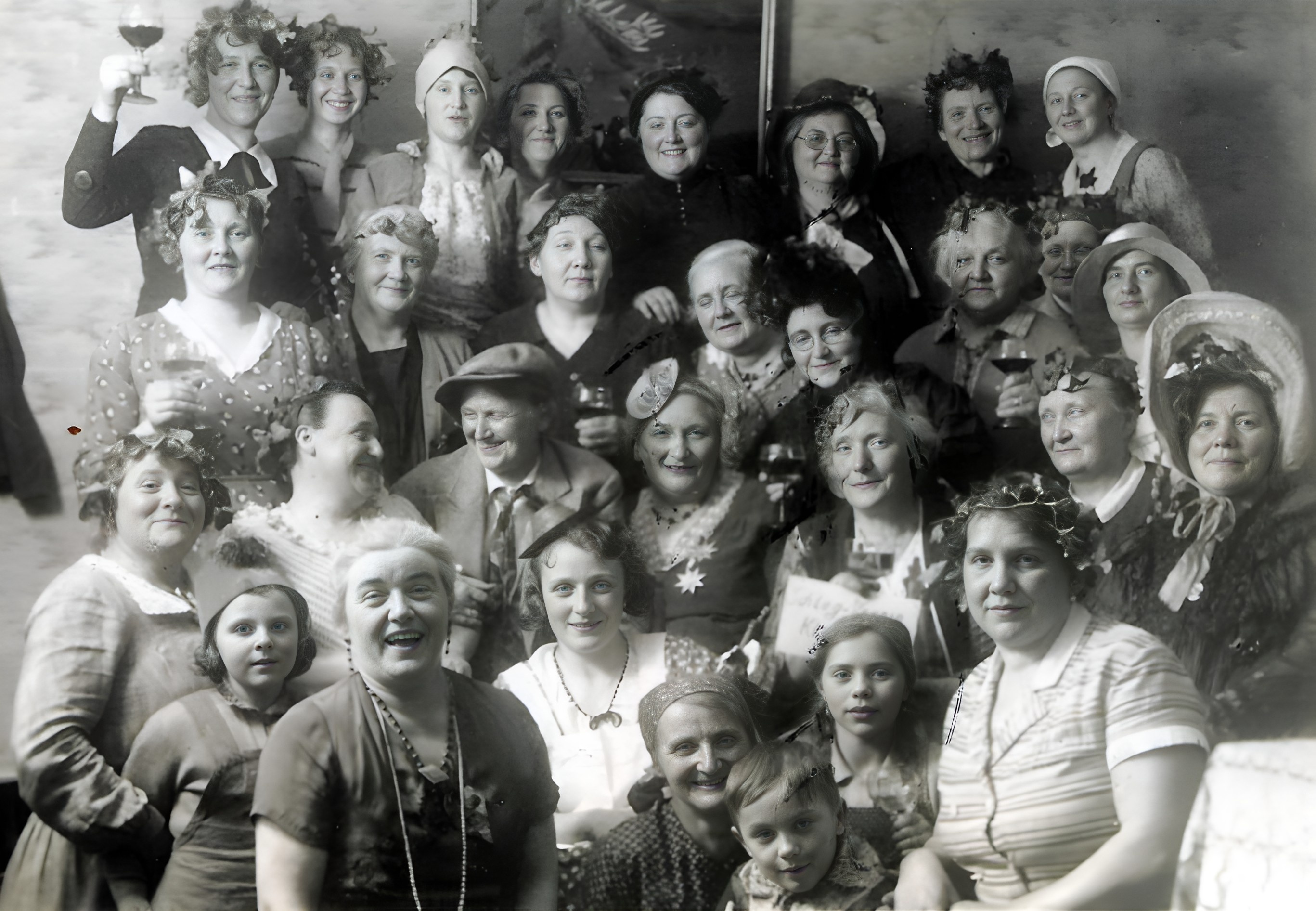 Gruppenfoto "Die Damen vom Schlagverein" um 1930