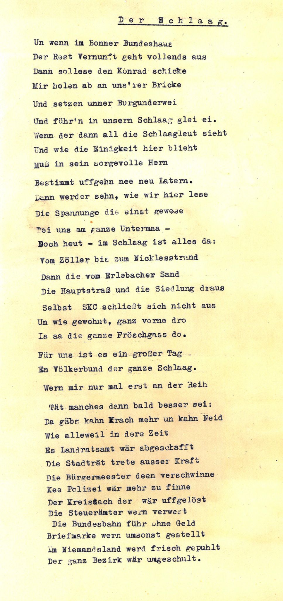Der Schlag - Gedicht von 2951
