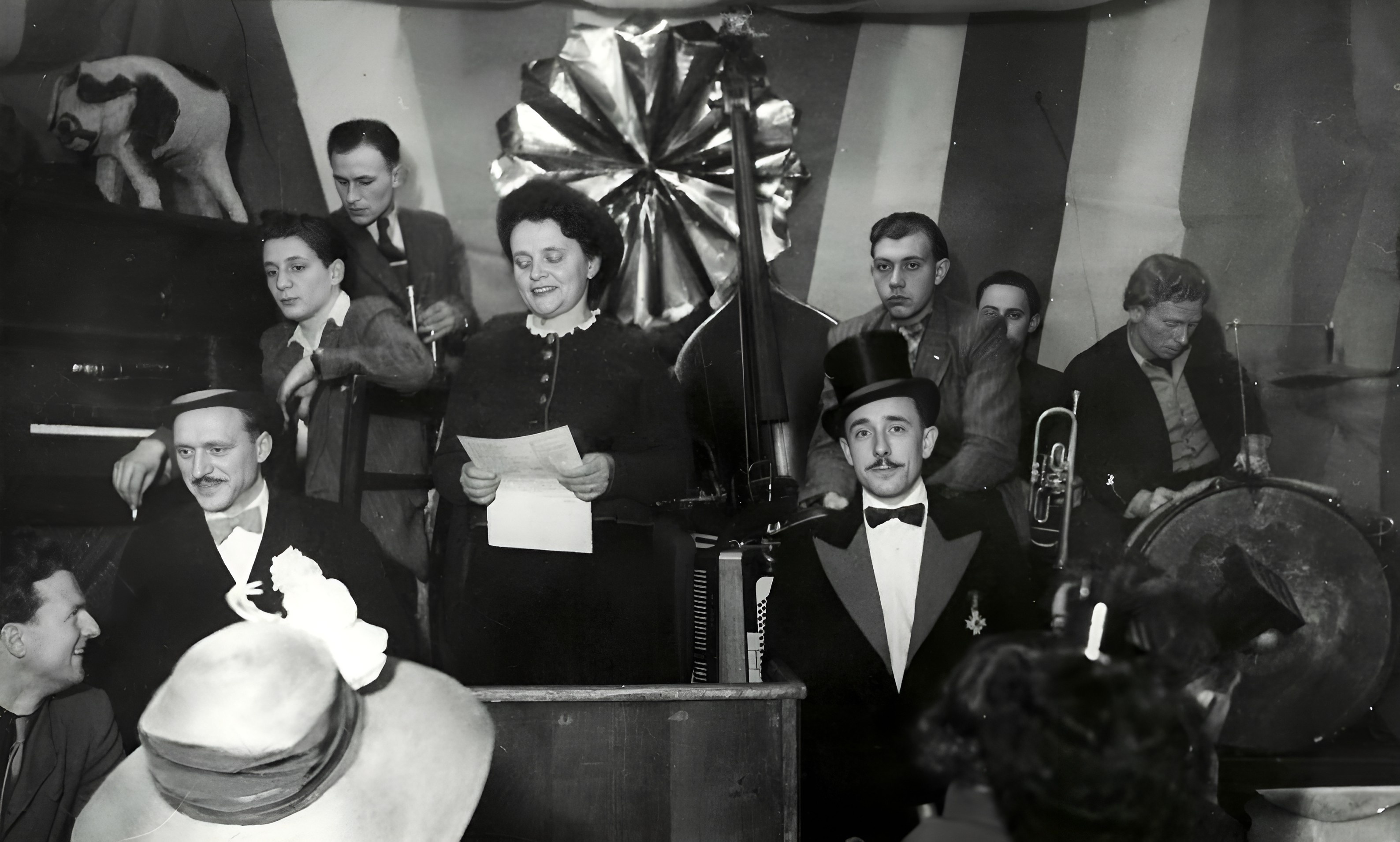 Fasching 1951 - Fanny Scholz, die Vorsitzendes des Saiwassem-Vereins