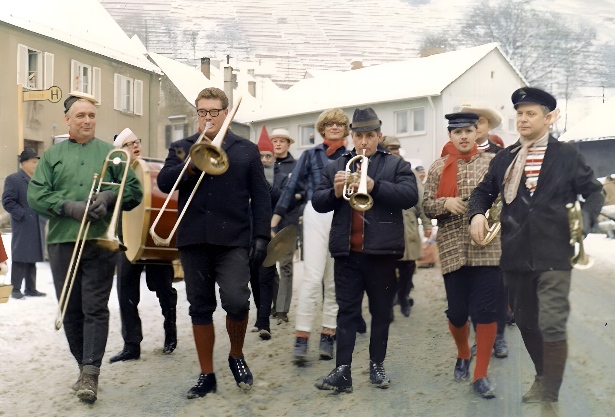 Umzug des Faschingsvereins Saiwassem 1969