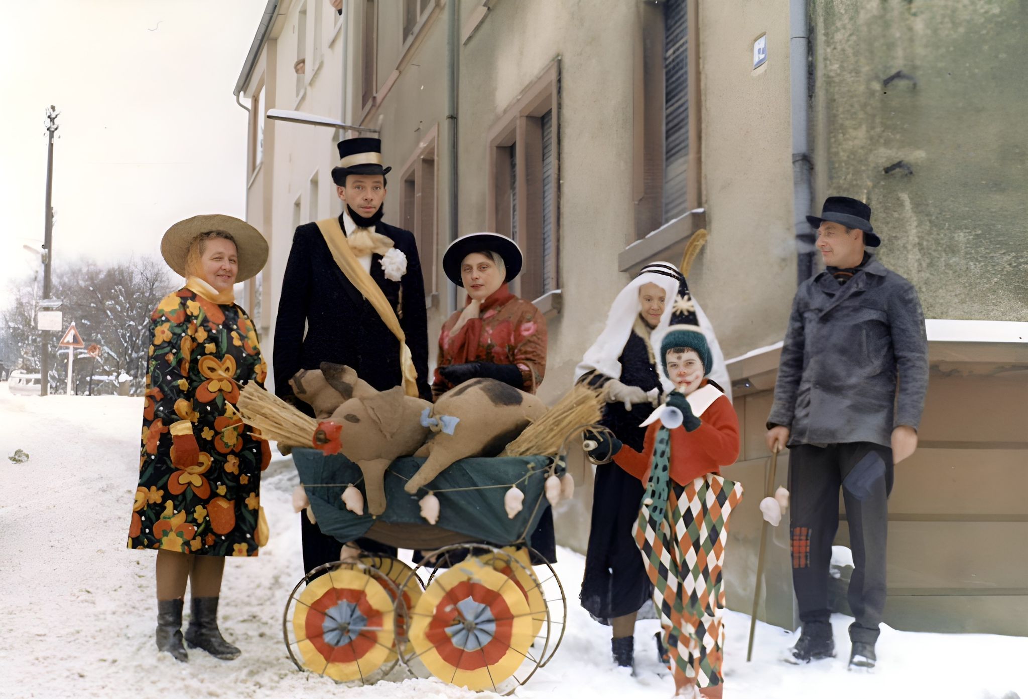 Umzug des Faschingsvereins Saiwassem 1969