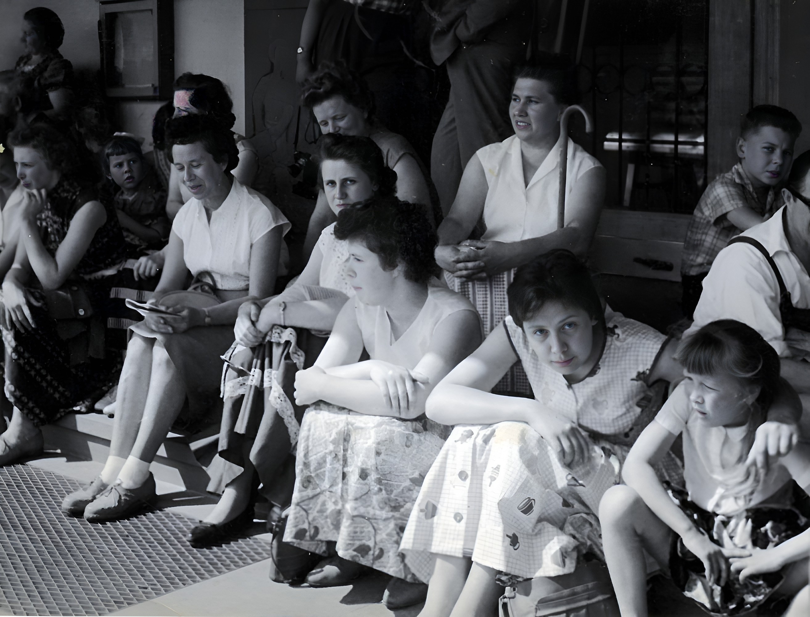 Sternwanderung nach Erlenbach in den 1960er Jahren.