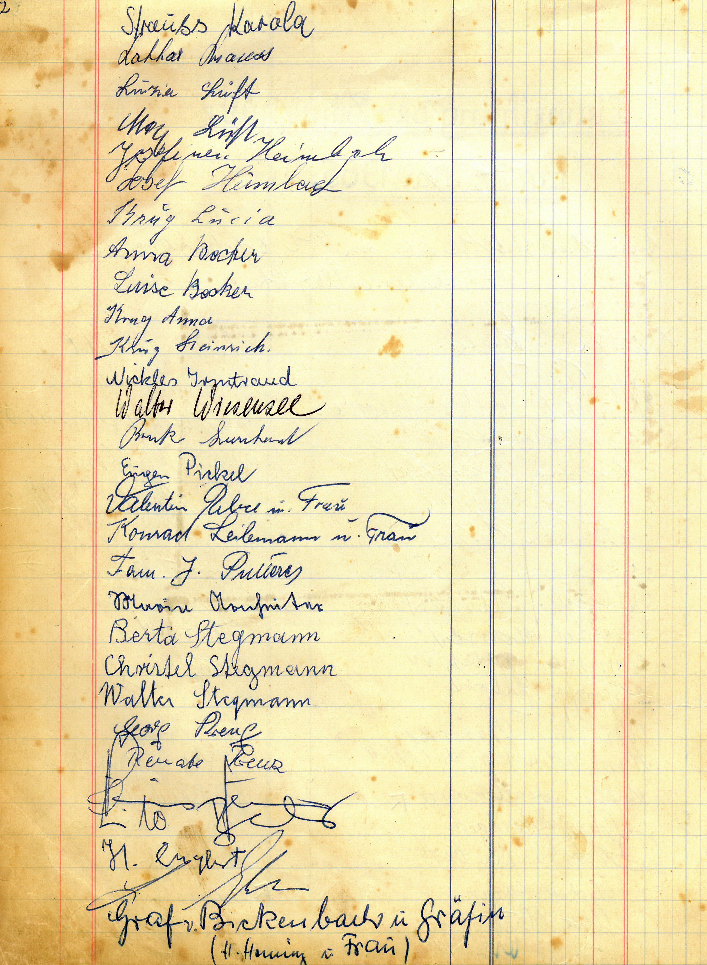 Aus dem Hüttenbuch Seite 2