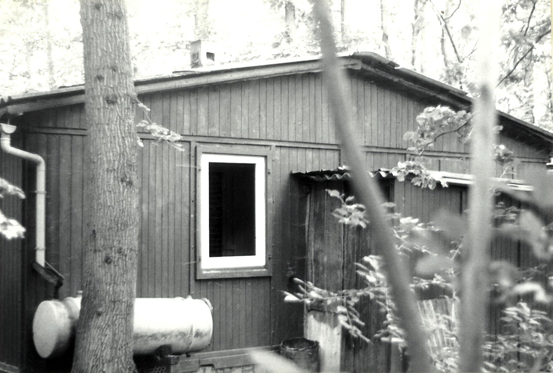 Die Rückseite des Wanderheims 1977