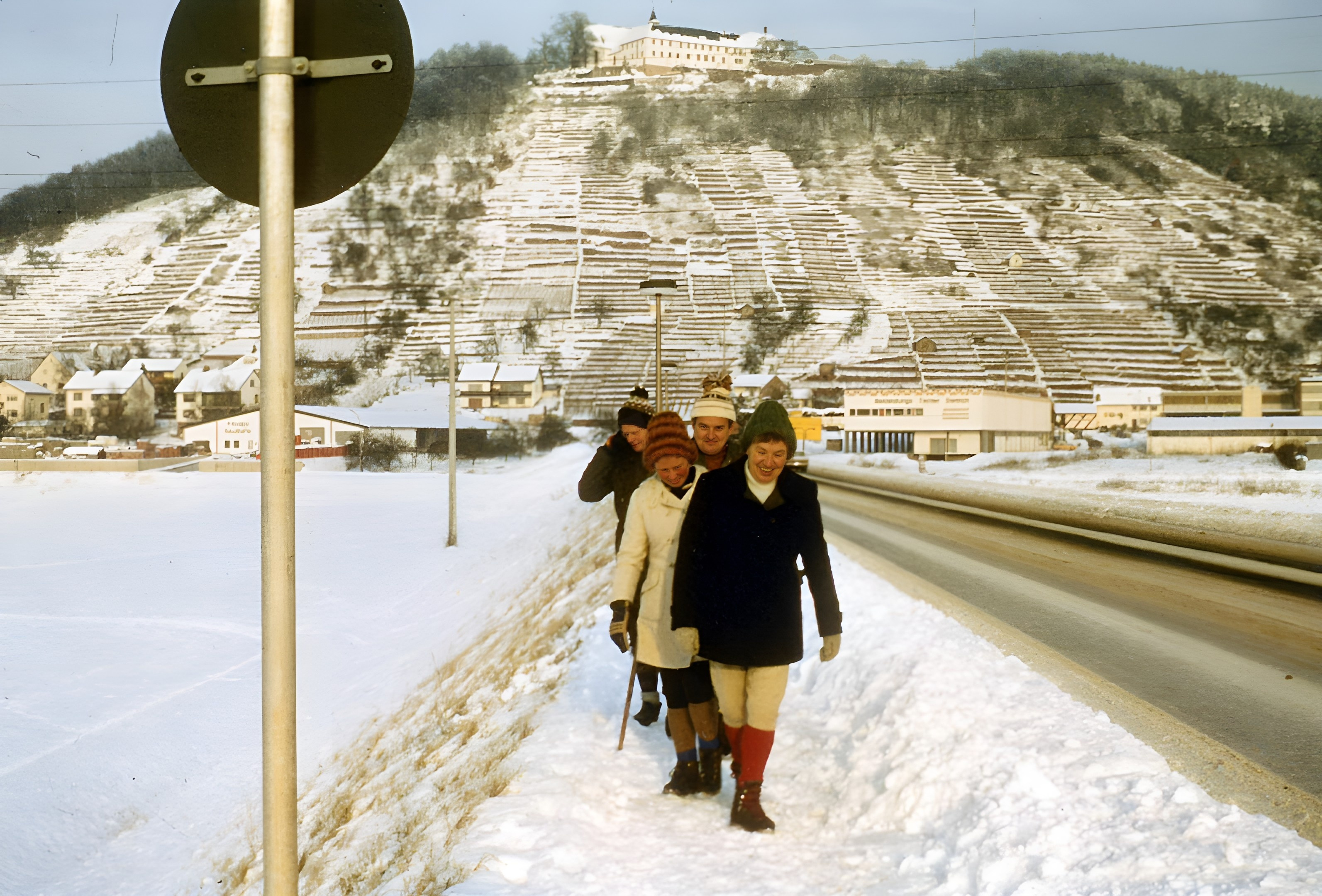 Bei einer Wanderung in Großheubach um 1980