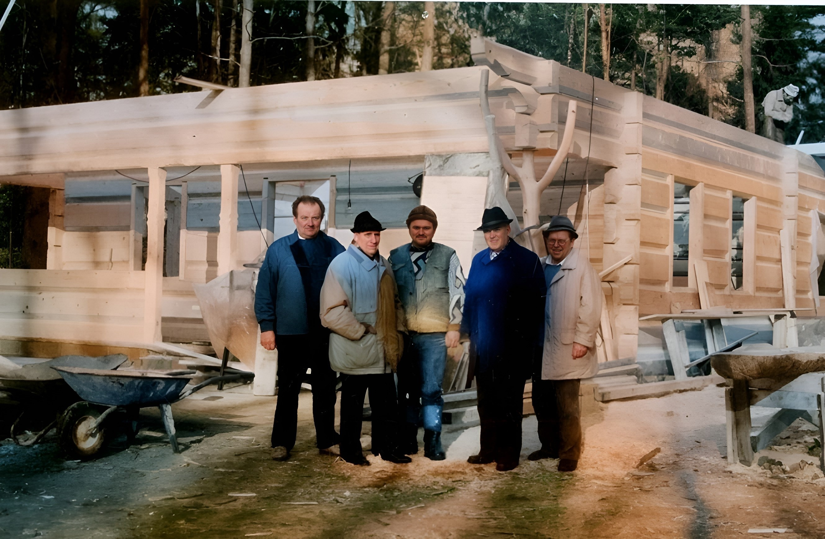 Der Bundesvorsitzende Josef Braun besucht die Baustelle