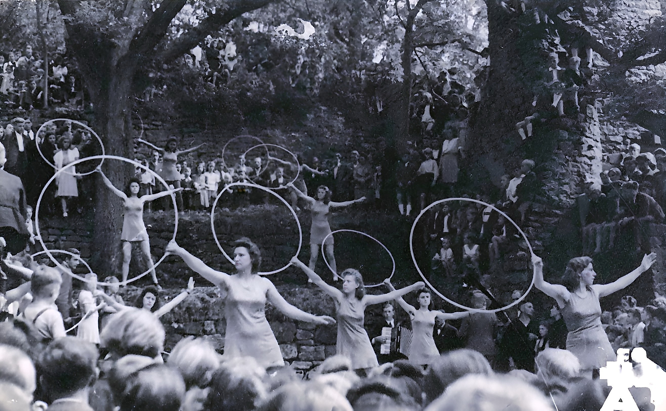 Abschlussabend beim Gauturnfest auf der Clingenburg 1948