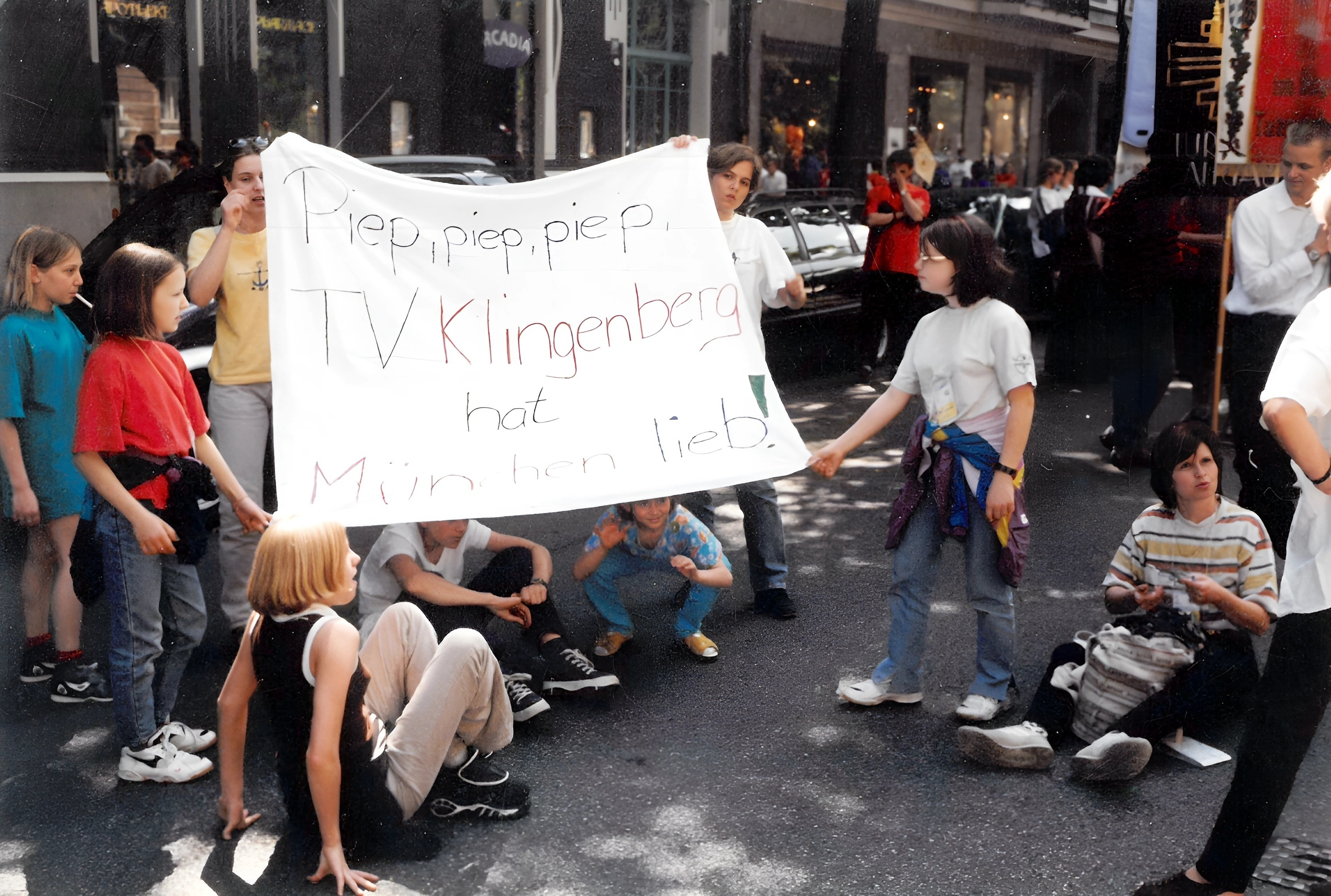 Beim Deutschen Turnfest in München im Juni 1998