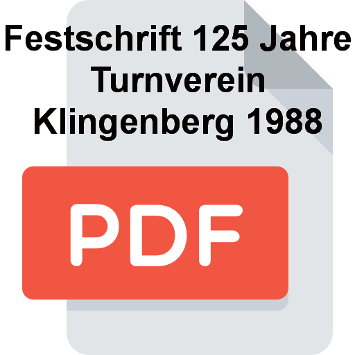 Z Festschrift 125 Jahre Turnverein Klingenberg 1988