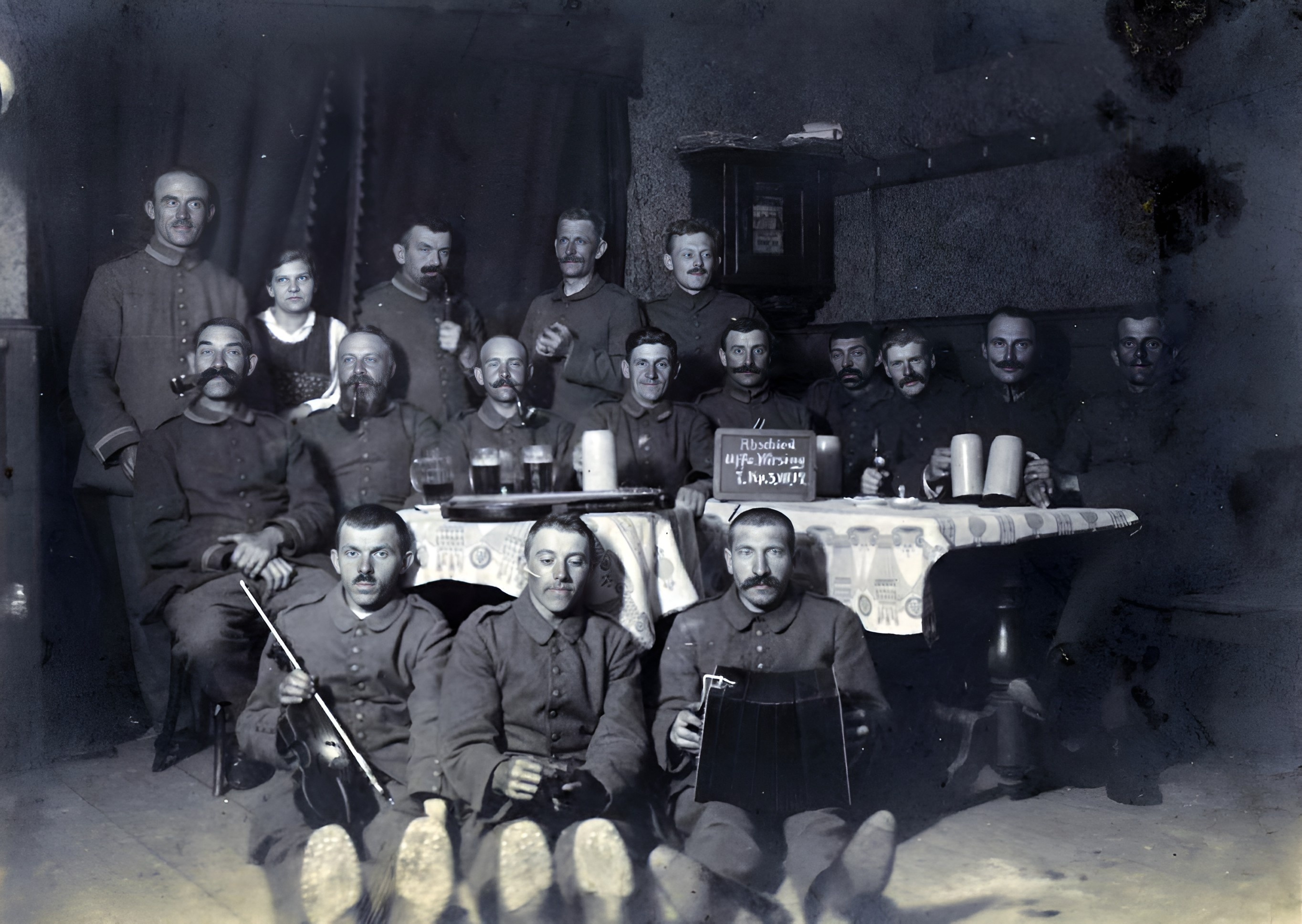 Gruppenfoto Abschied von Ufz Wirsing 3. Kp.