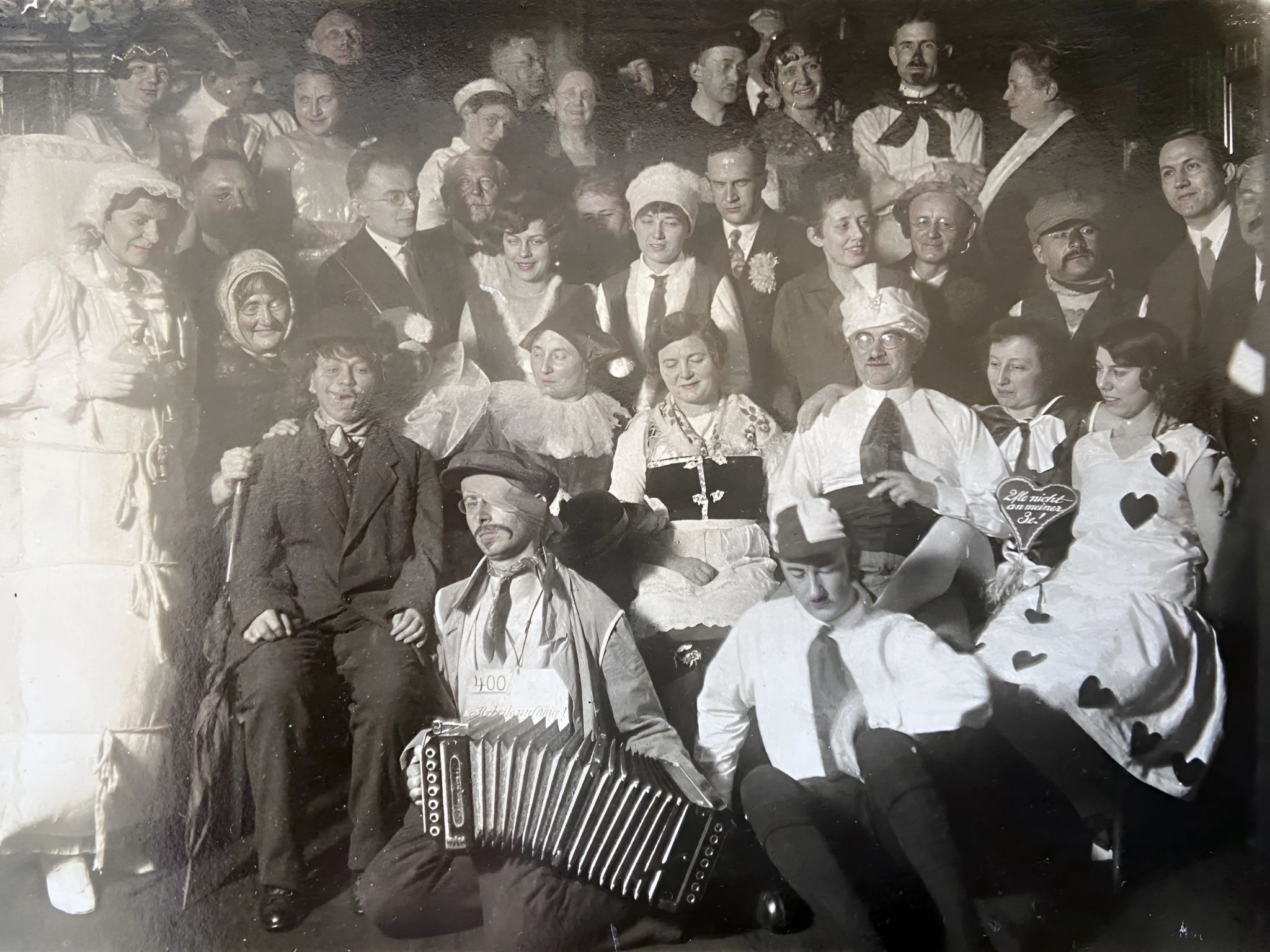 Gruppenfoto Fasching 1940er Jahre