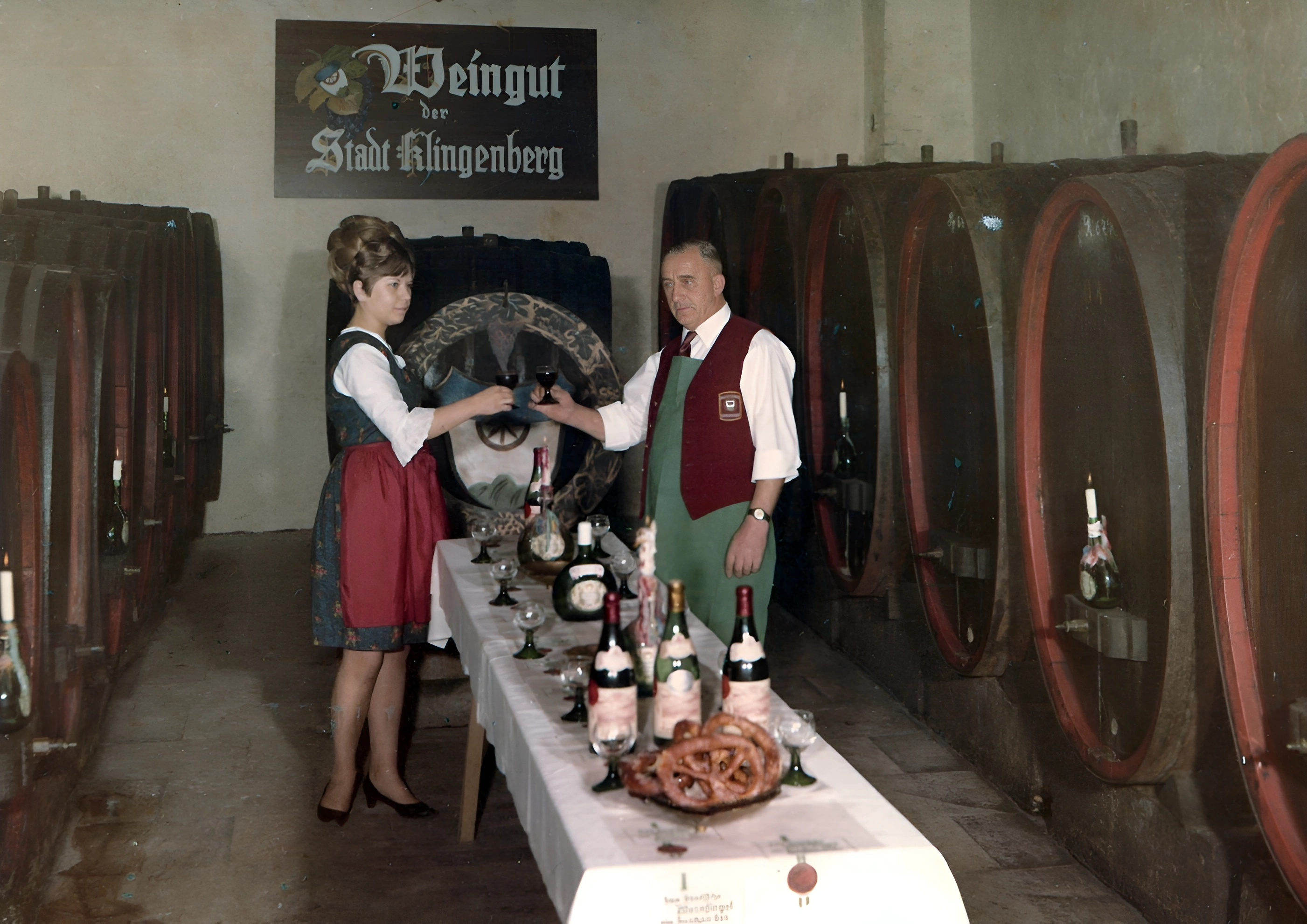 Die Weinprobe ist vorbereitet