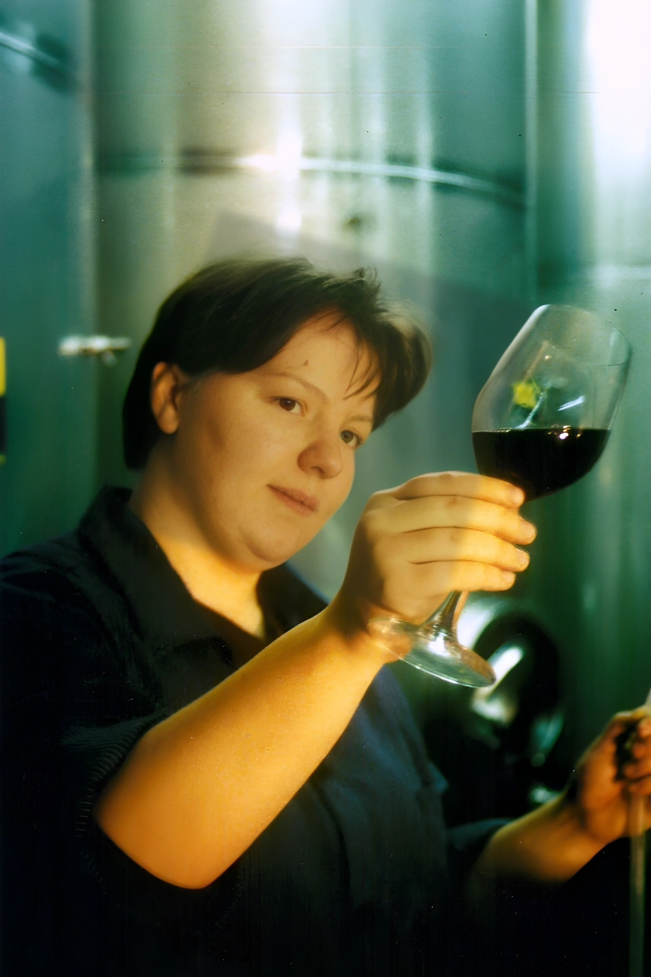 Anja Stritzinger bei der Sichtprüfung 2002