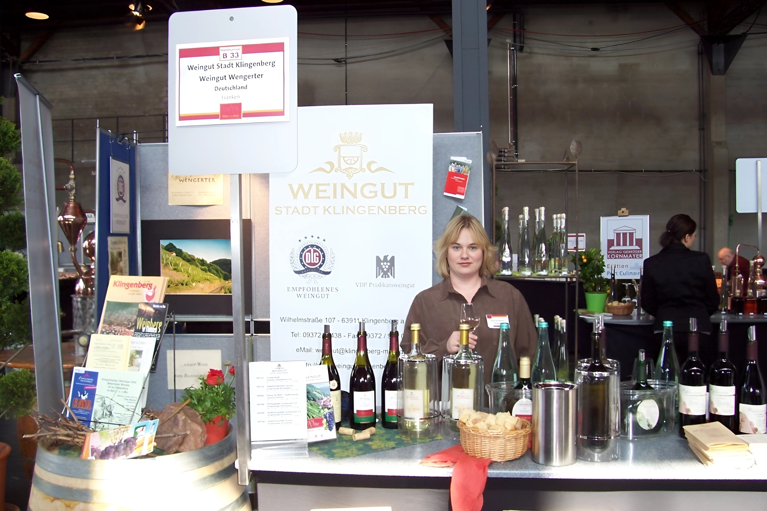 Silke Pohl bei der Weinpräsentation "Wein am Main" am 20.01.2004