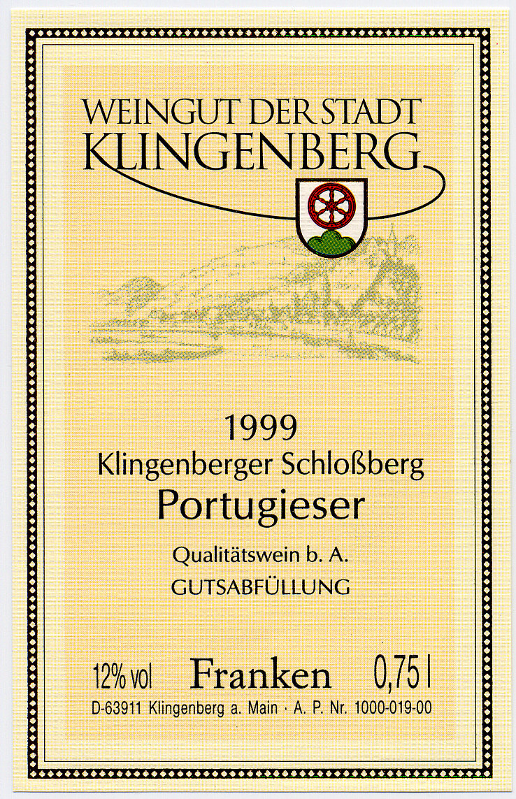 Weinetikett ab dem Jahr 2000