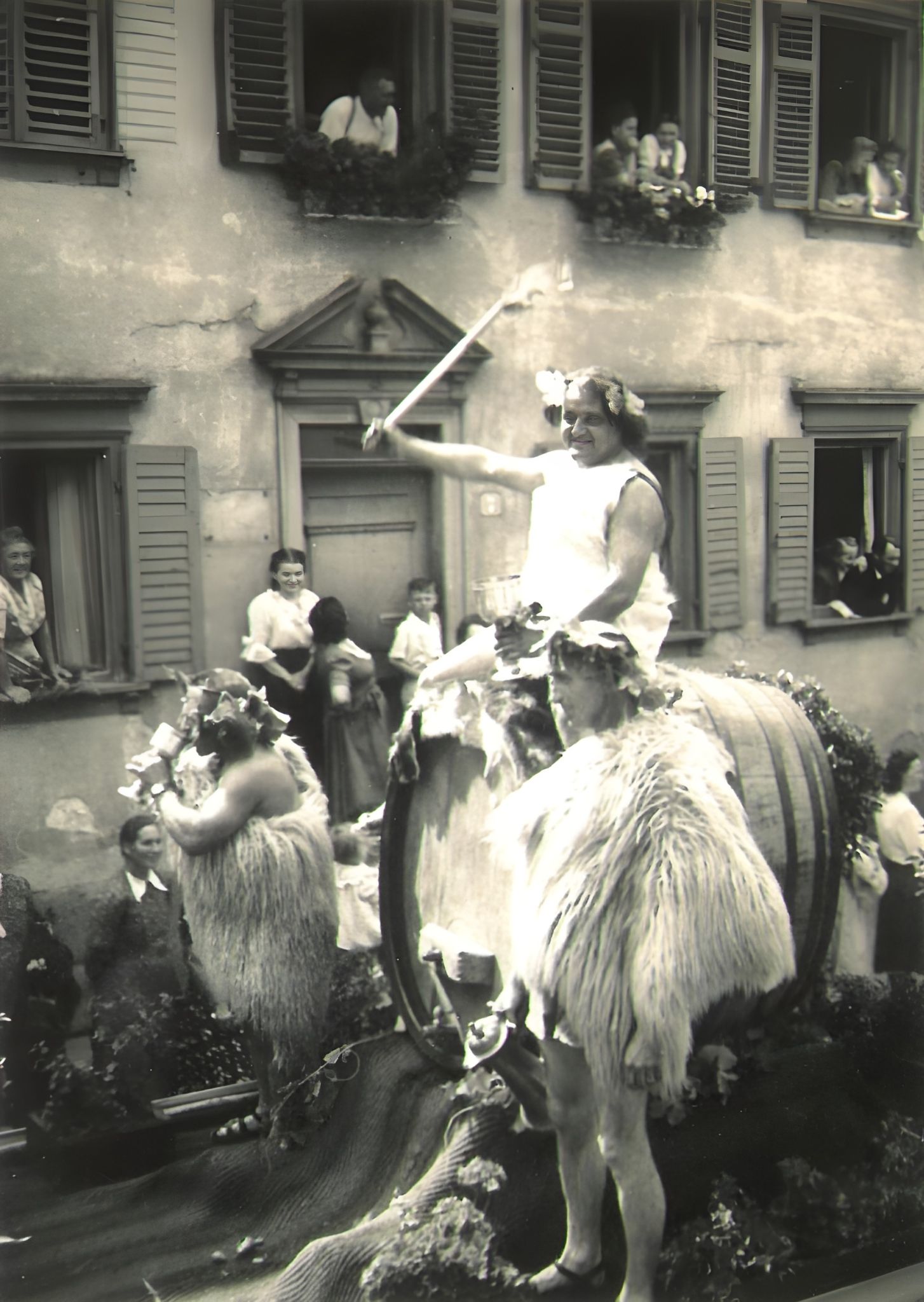 Festzug zum Klingenberger Winzerfest 1951