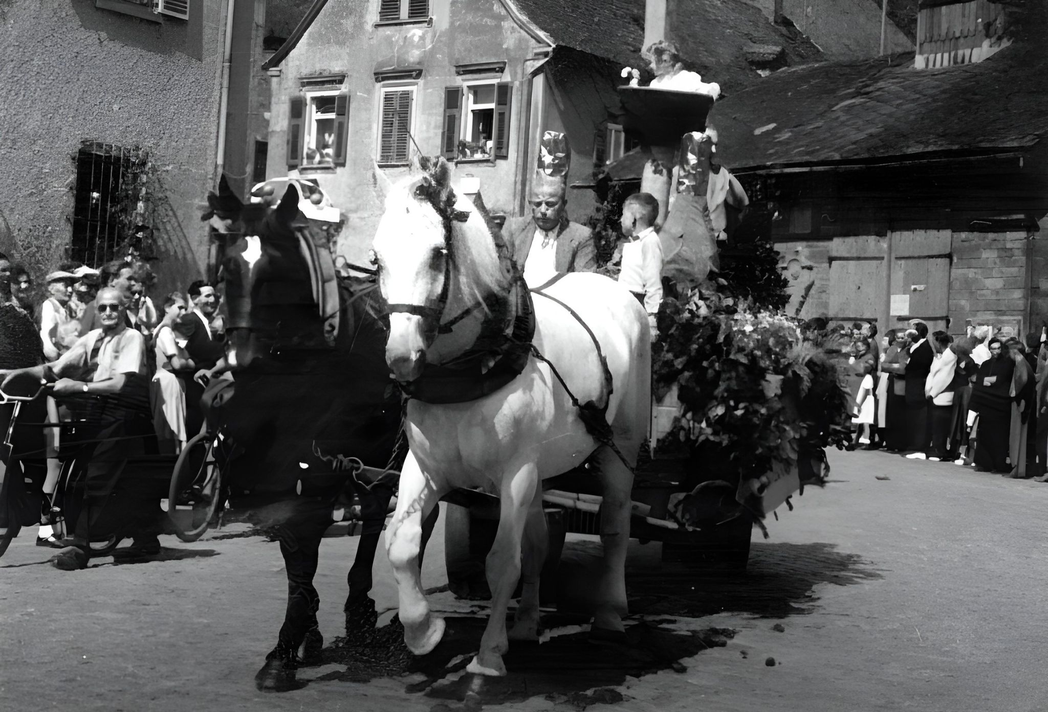 Festzug zum Klingenberger Winzerfest 1951