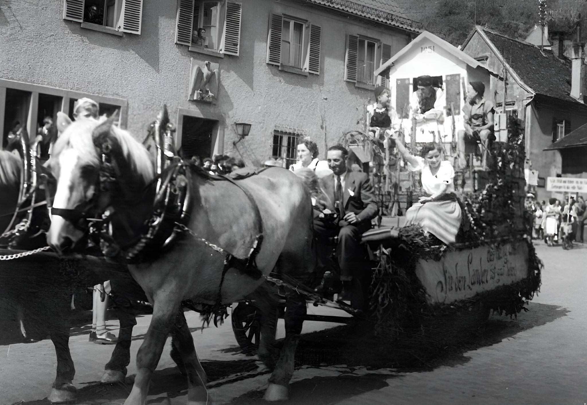 Festzug zum Klingenberger Winzerfest 1951