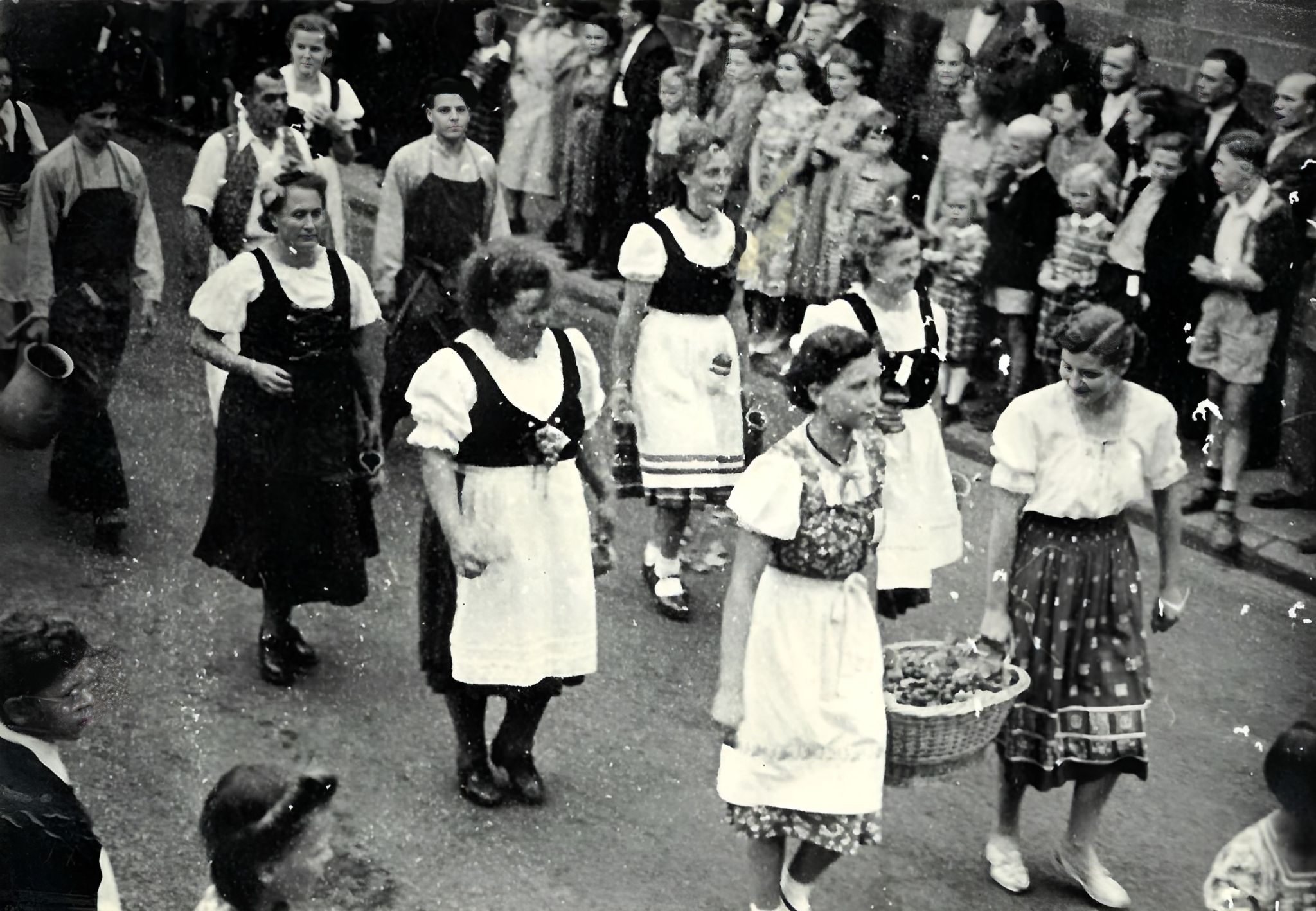 Beim Festzug 1952