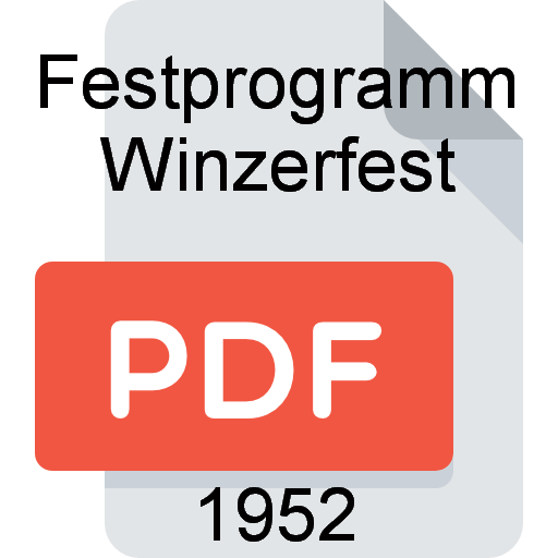 Z Festprogramm zum Winzerfest 1952