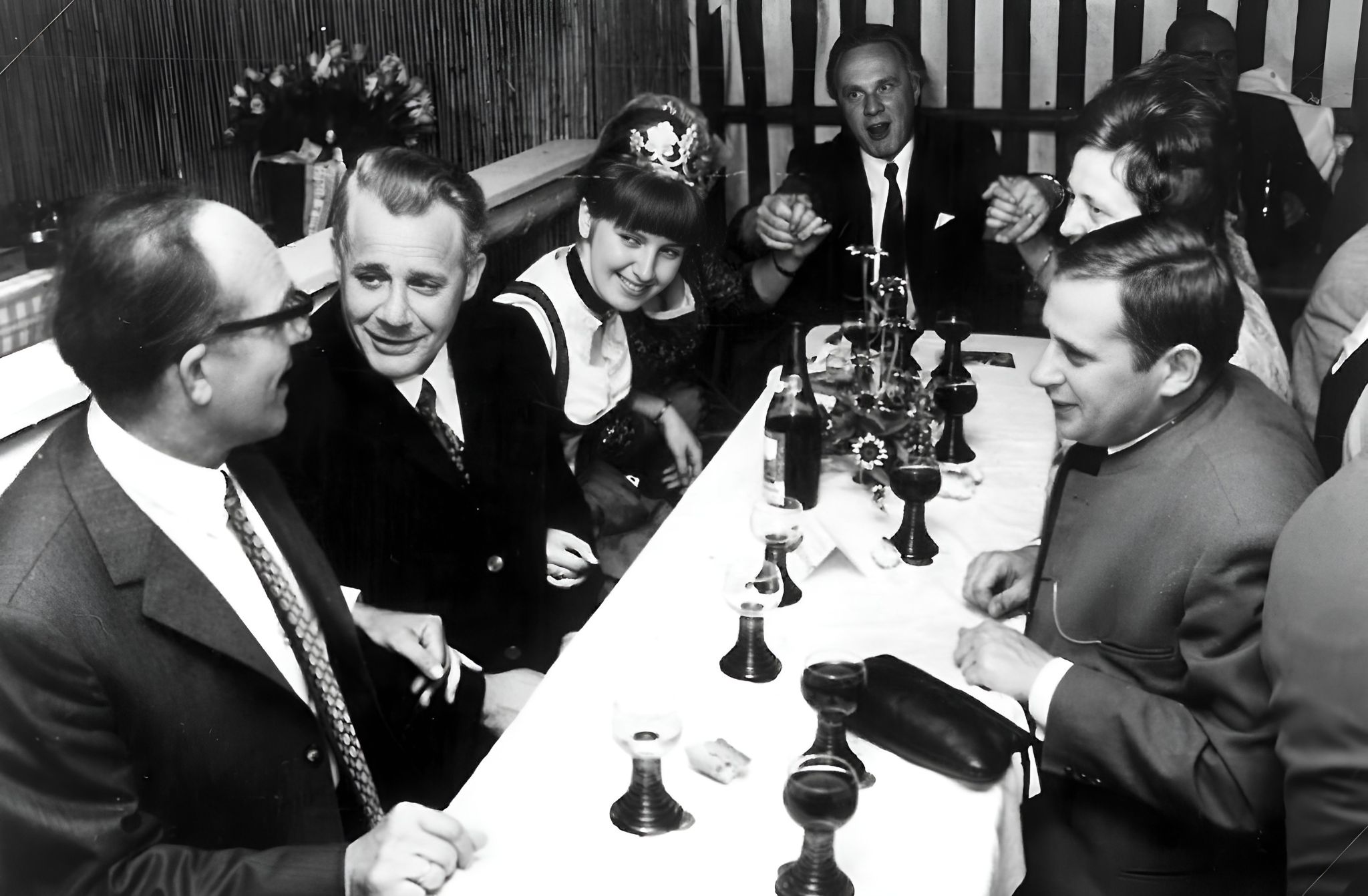 Beisammensein beim Winzerfest 1966