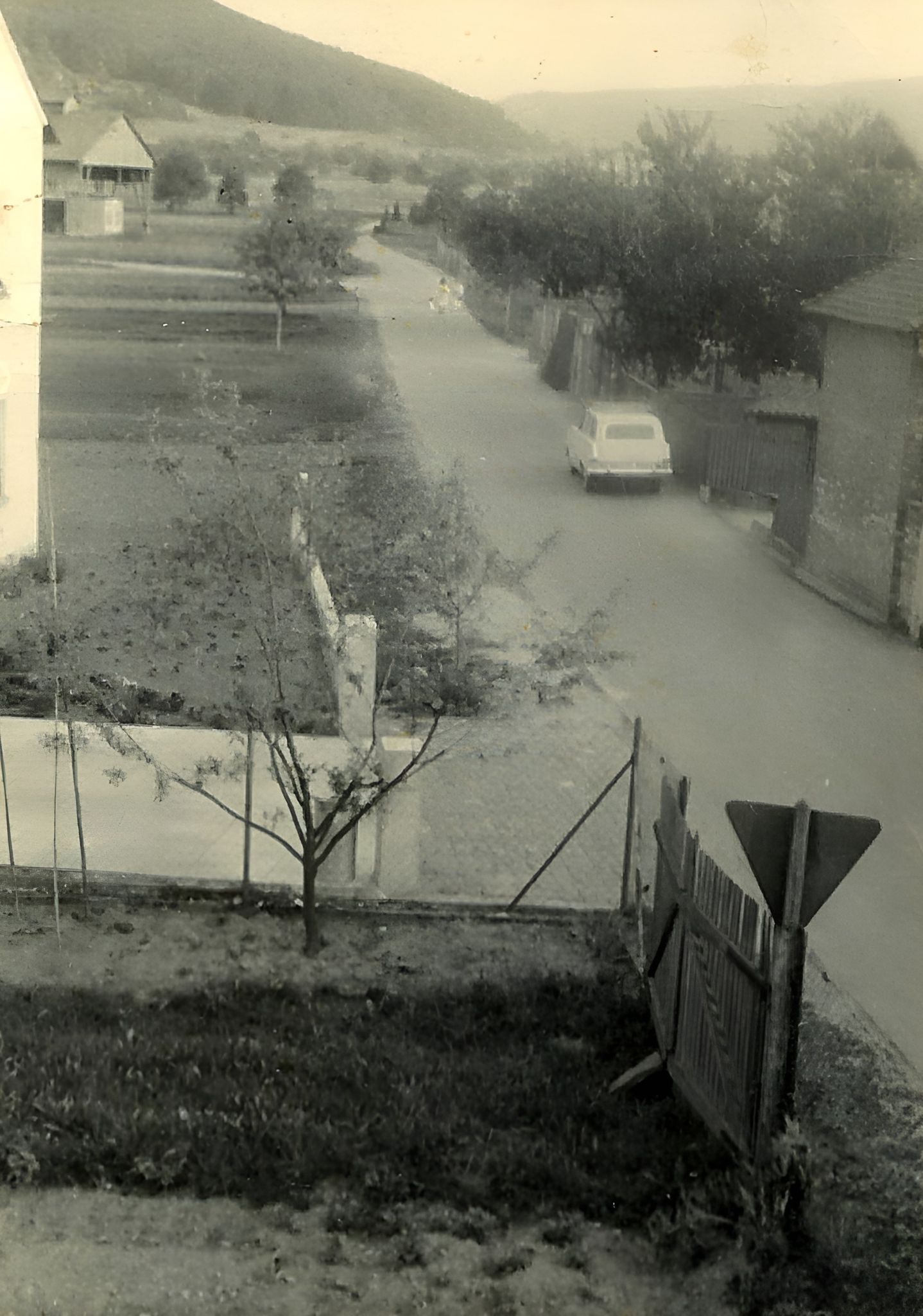 Die Friedhofstraße um 1970