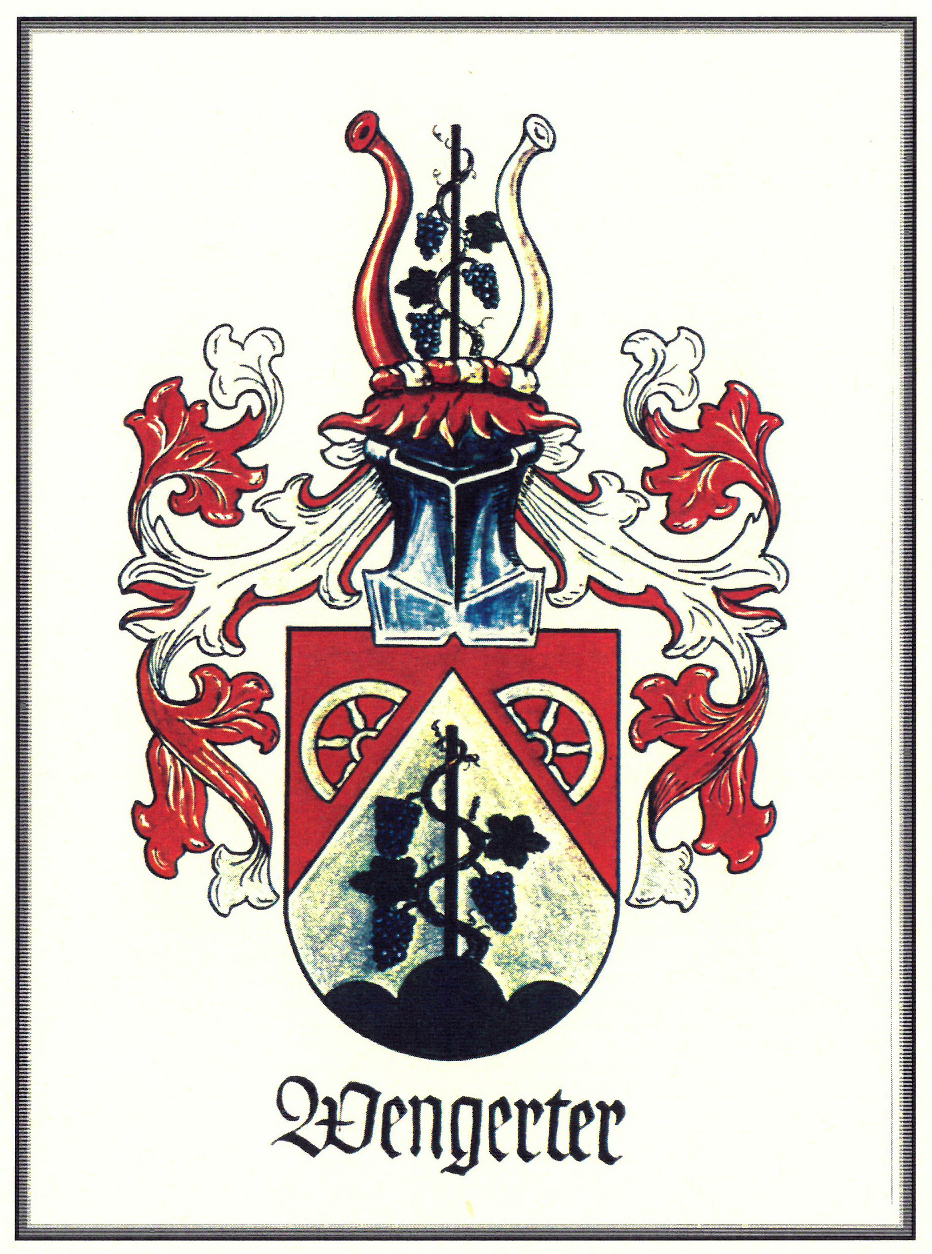 Das Wappen der Familie Wengerter