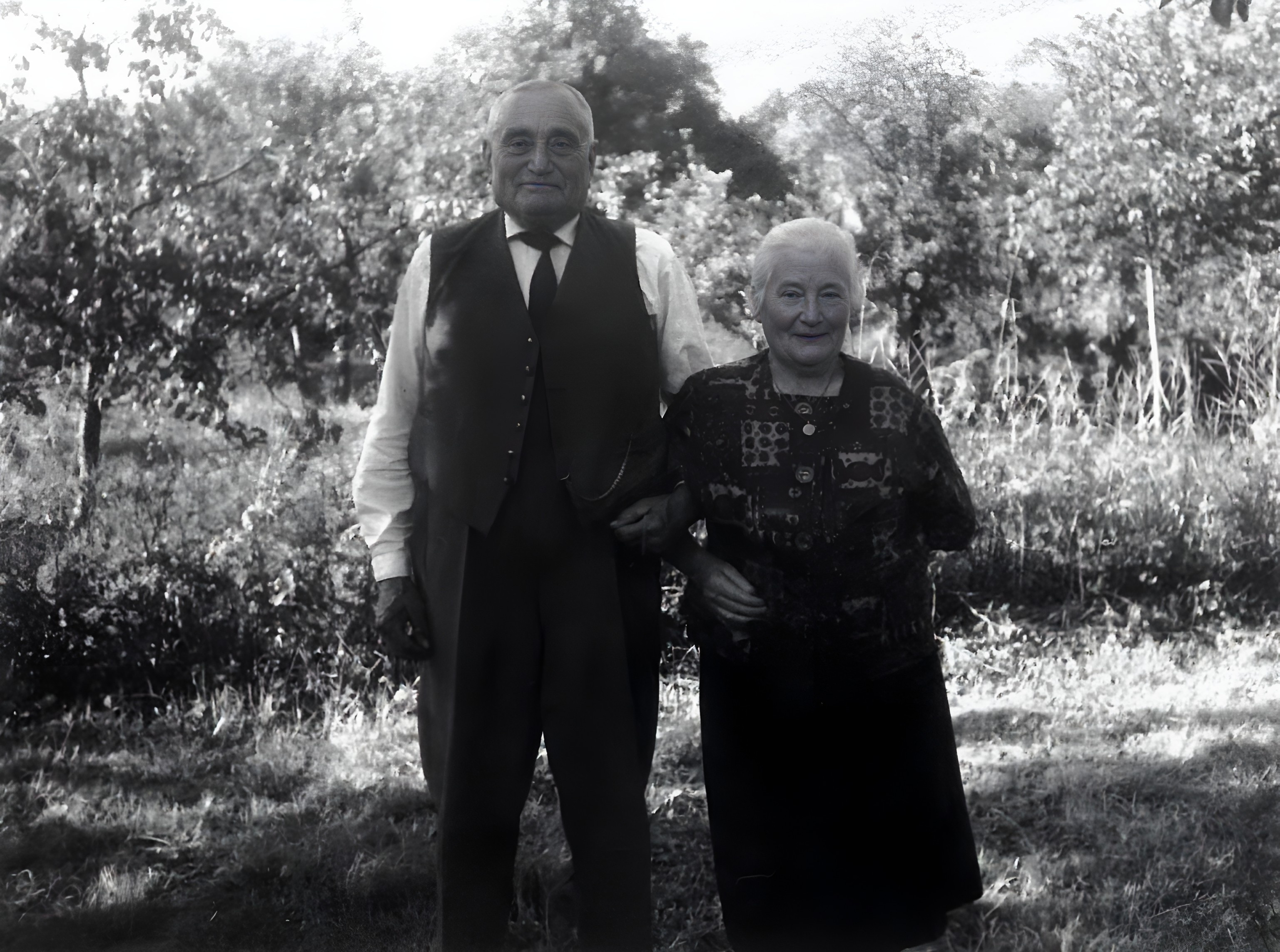 August Wengerter mit seiner 3. Ehefrau Maria