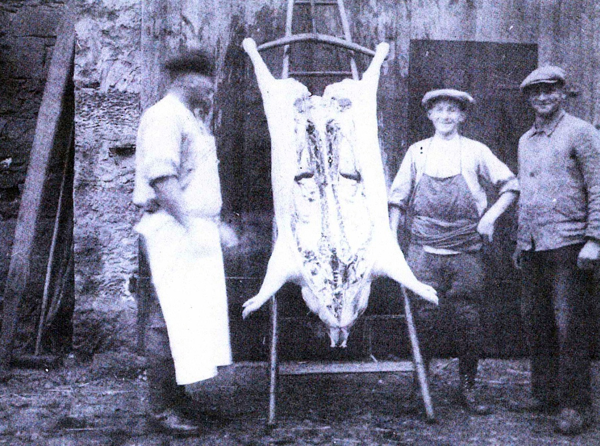 Hausschlachtung 1928