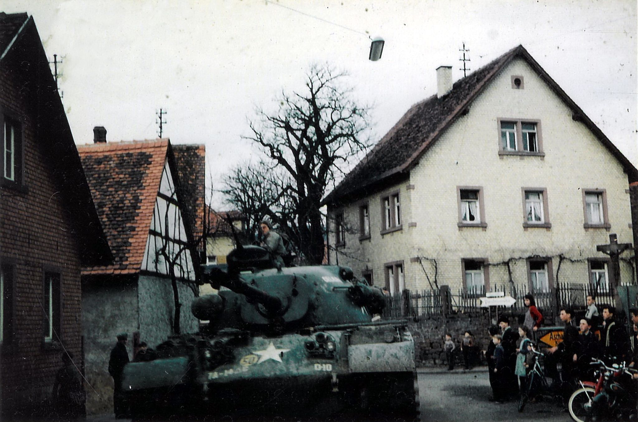 Erstes Manöver der Amerikaner nach dem Krieg etwa 1946