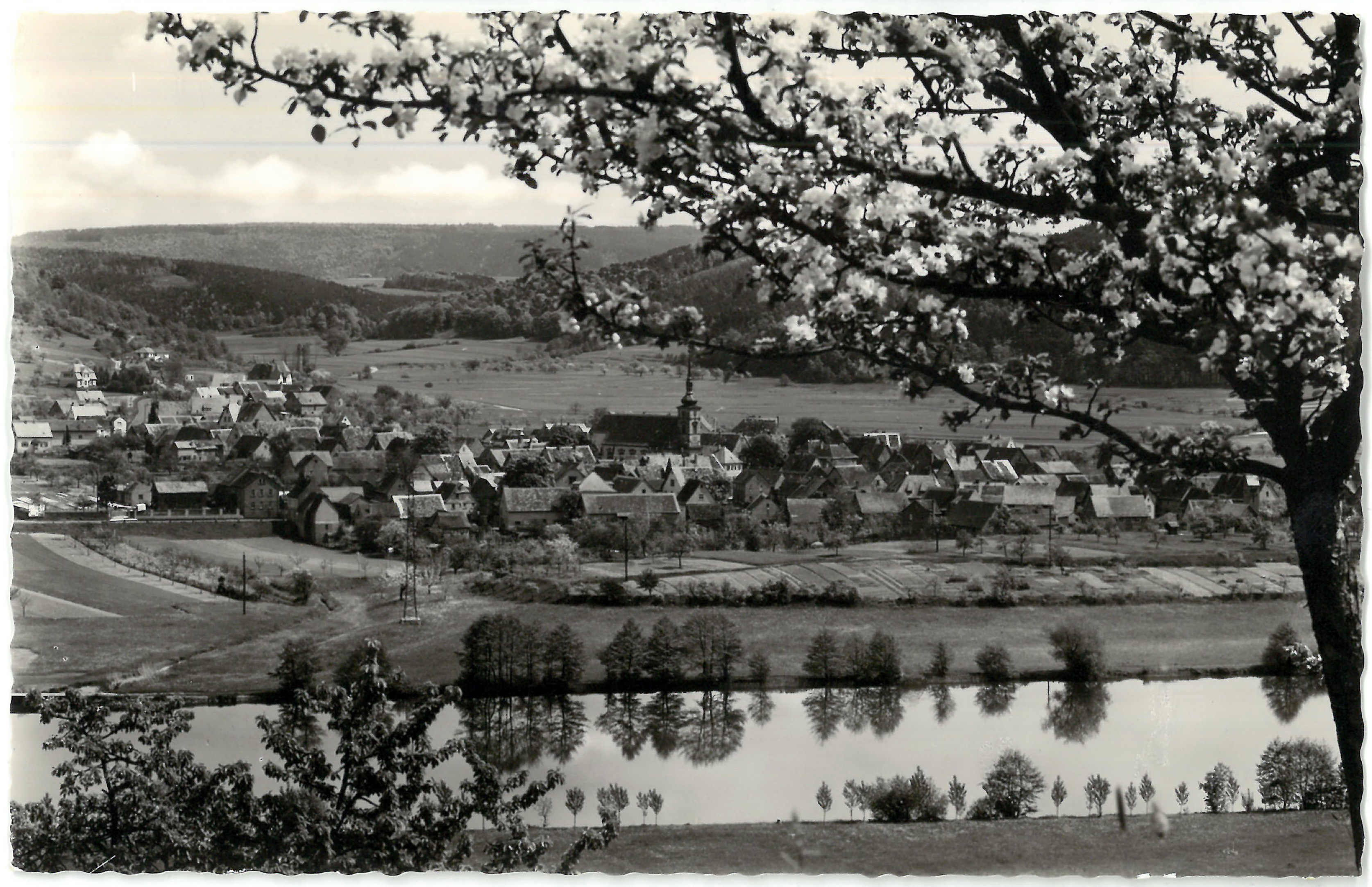 Gesamtansicht von Westen um 1950