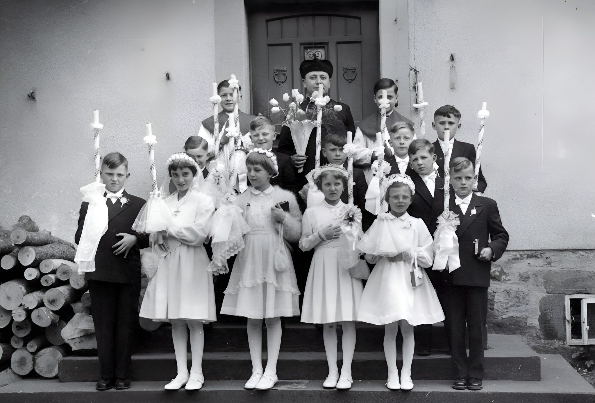Gruppenfoto Kommunionkinder Geburtsjahrgang 1947/1948