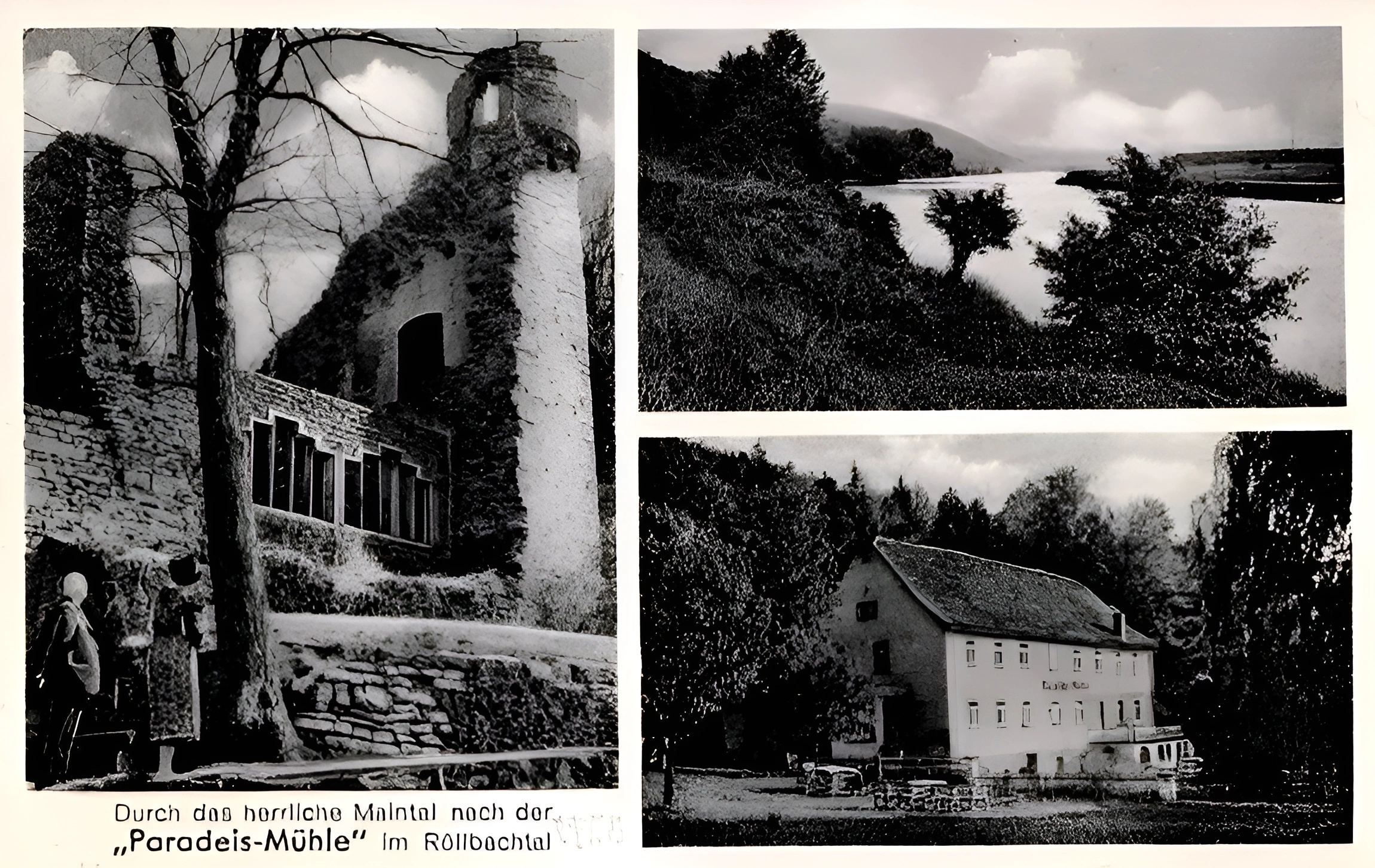 Ansichtskarte der Paradeismühle