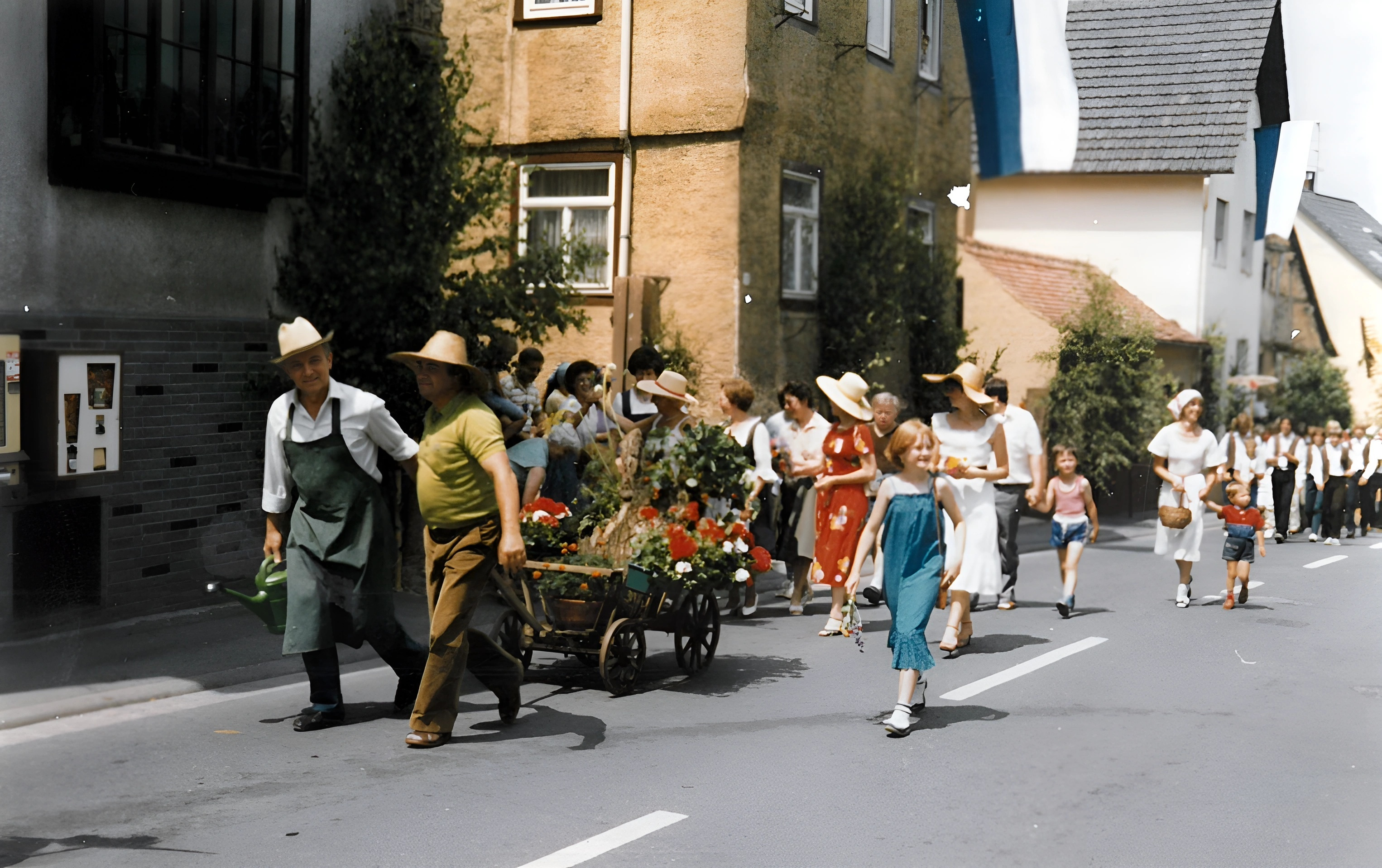 Fußgruppe des Gartenbauvereins 1983