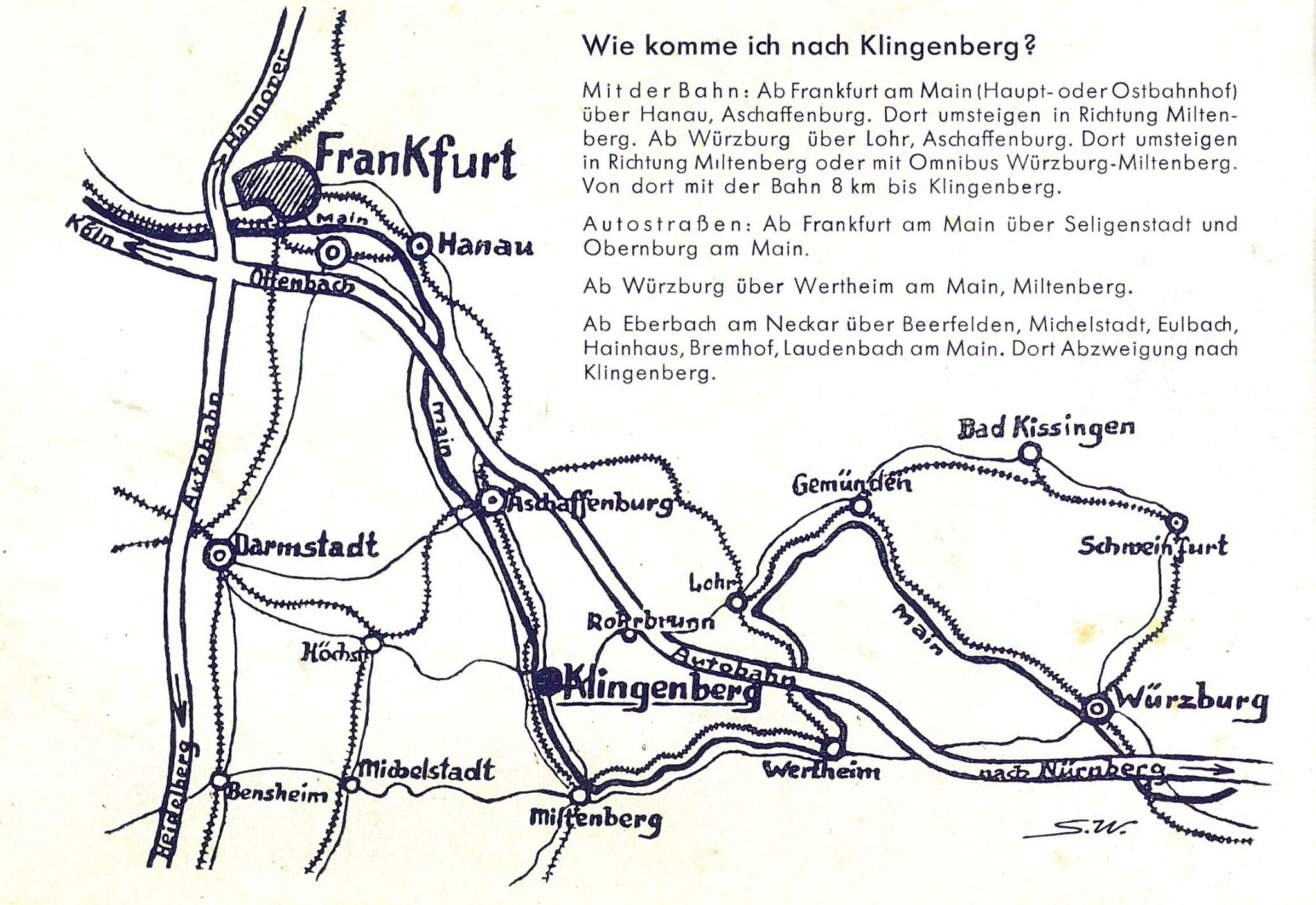 Leporello "Zur Schönen Aussicht" um 1950