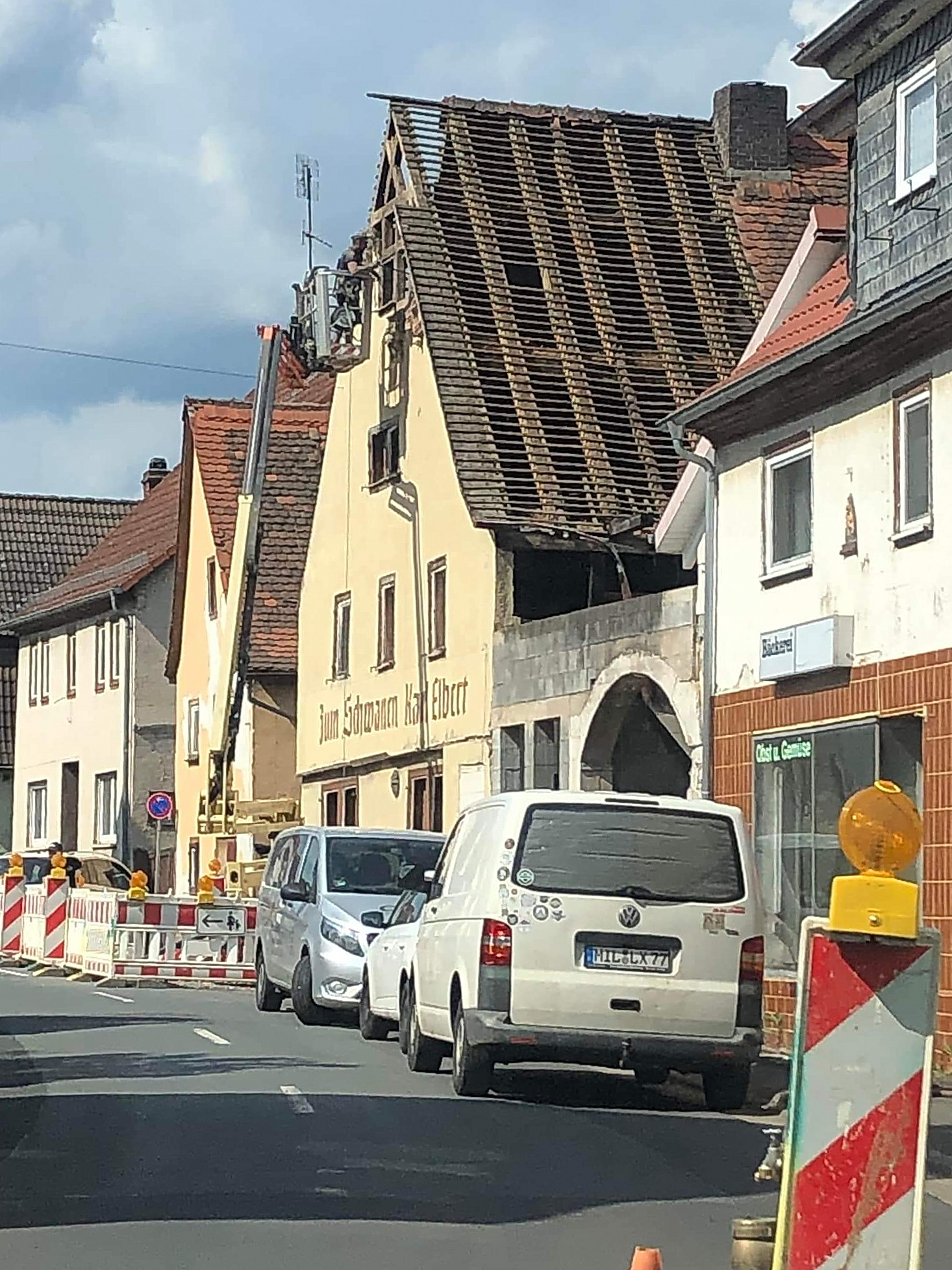 Abriss des Gebäudes im Mai 2024