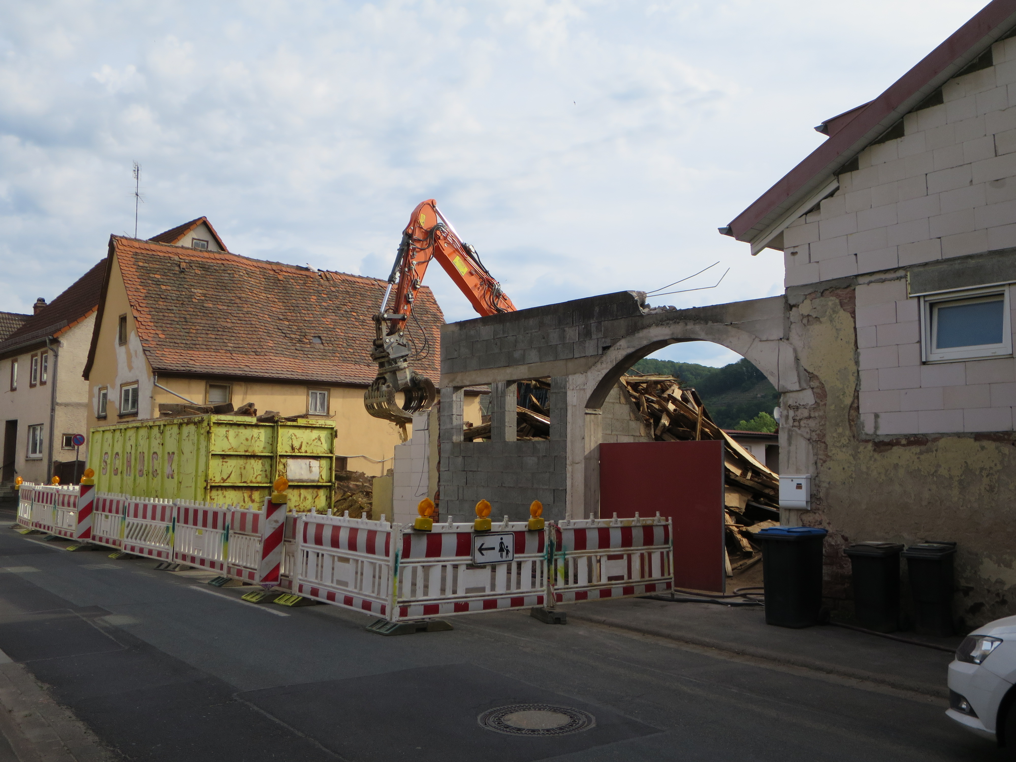 Abriss des Gebäudes im Jahr 2024