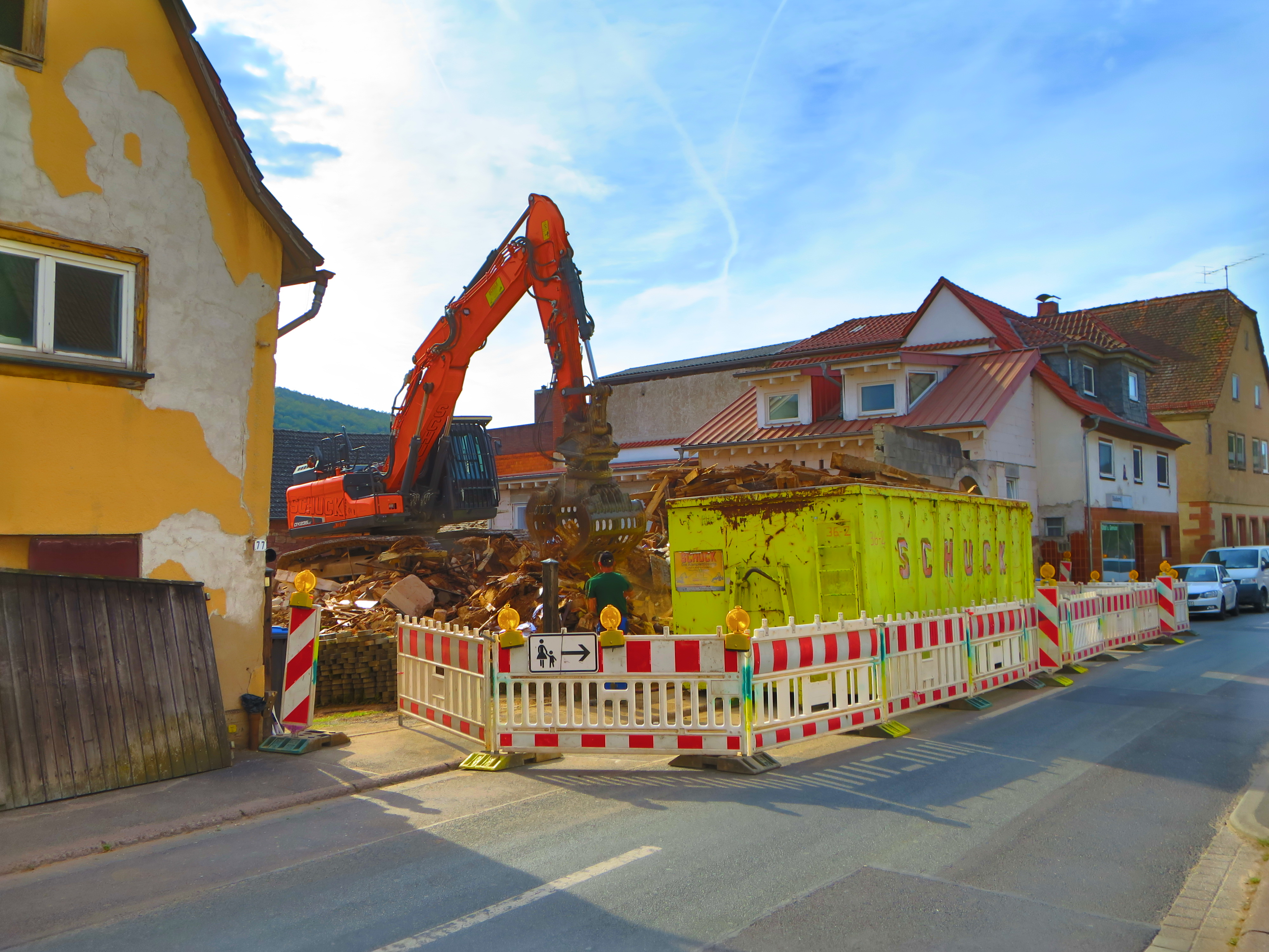 Abriss des Gebäudes im Jahr 2024