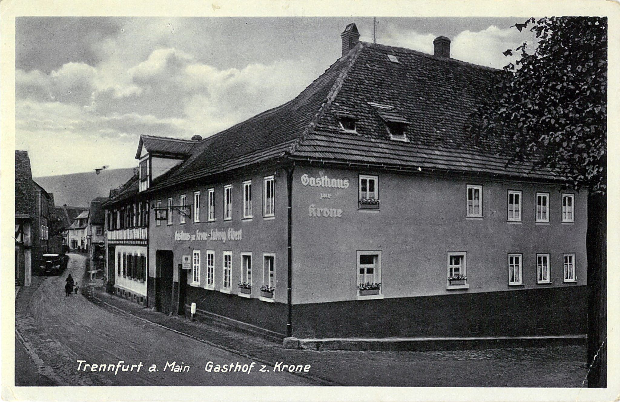 Ansichtskarte Gasthaus zur Krone um 1940