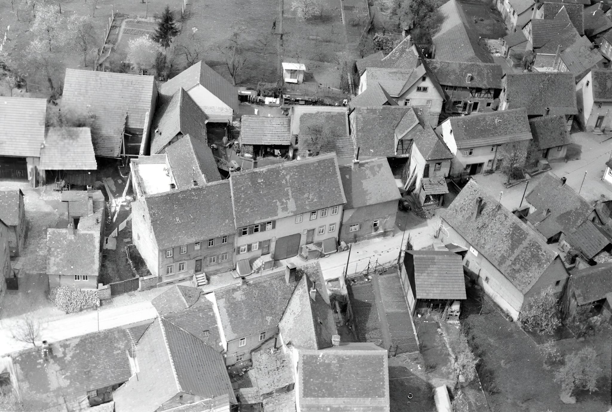 Luftaufnahme der Ankergasse