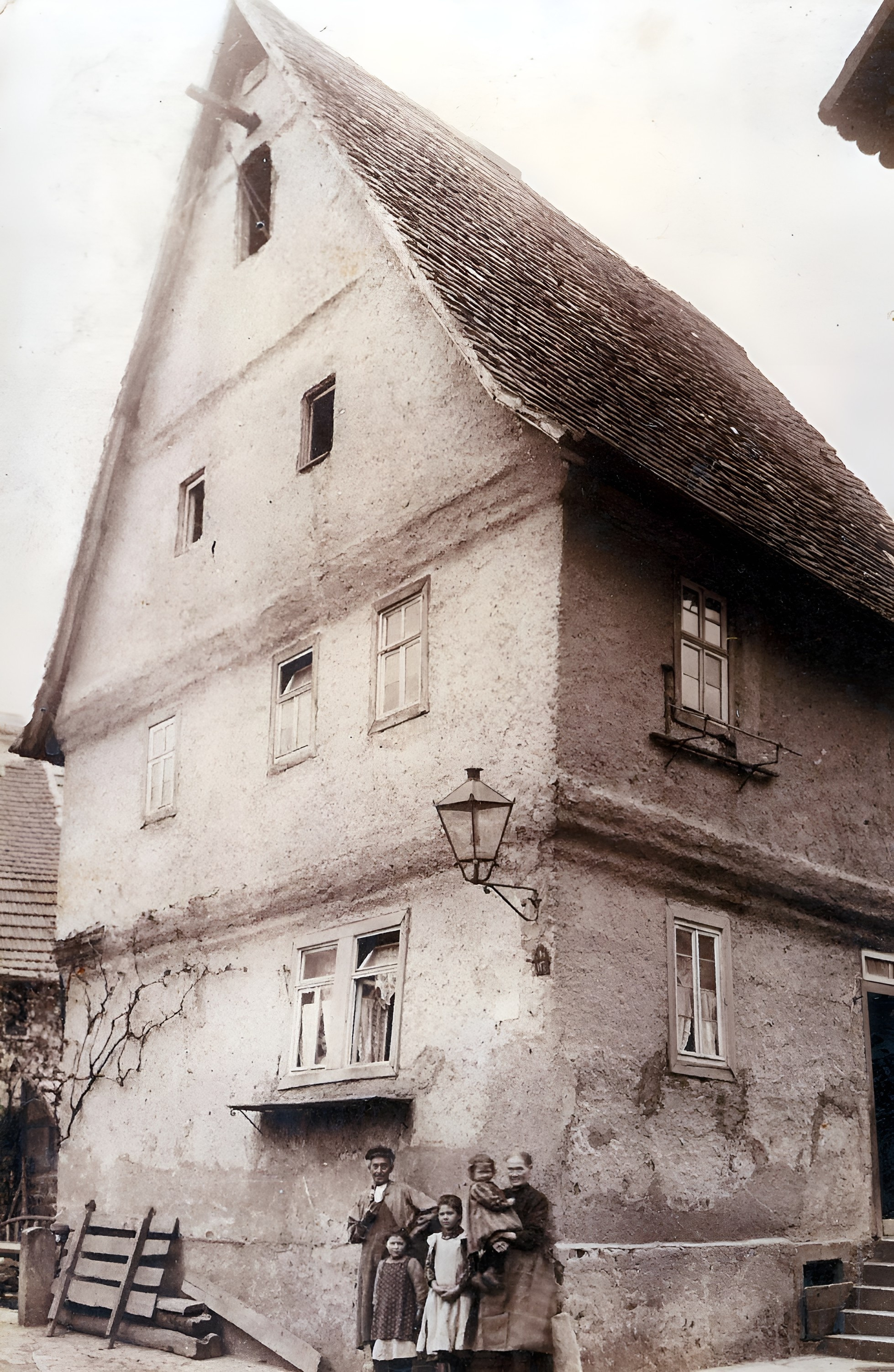 Die Trennfurter Straße 80 im Jahr 1912