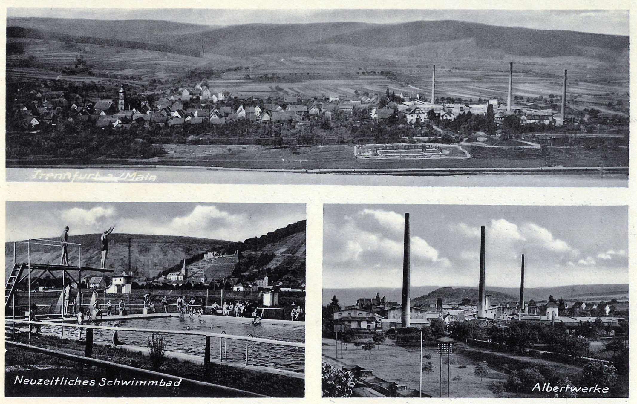 Mehrbildansichtskarte Trennfurt 1940er Jahre