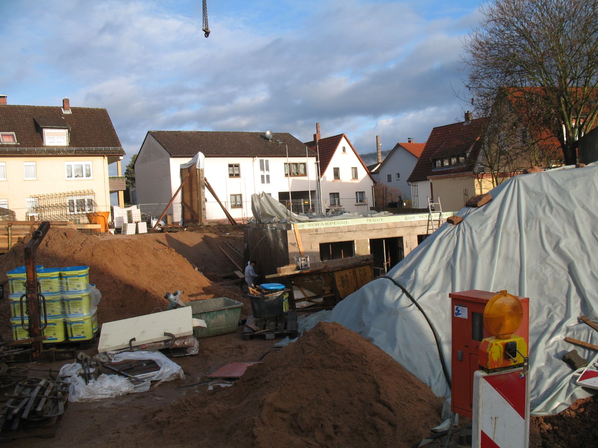 Bau des neuen Pfarrheims