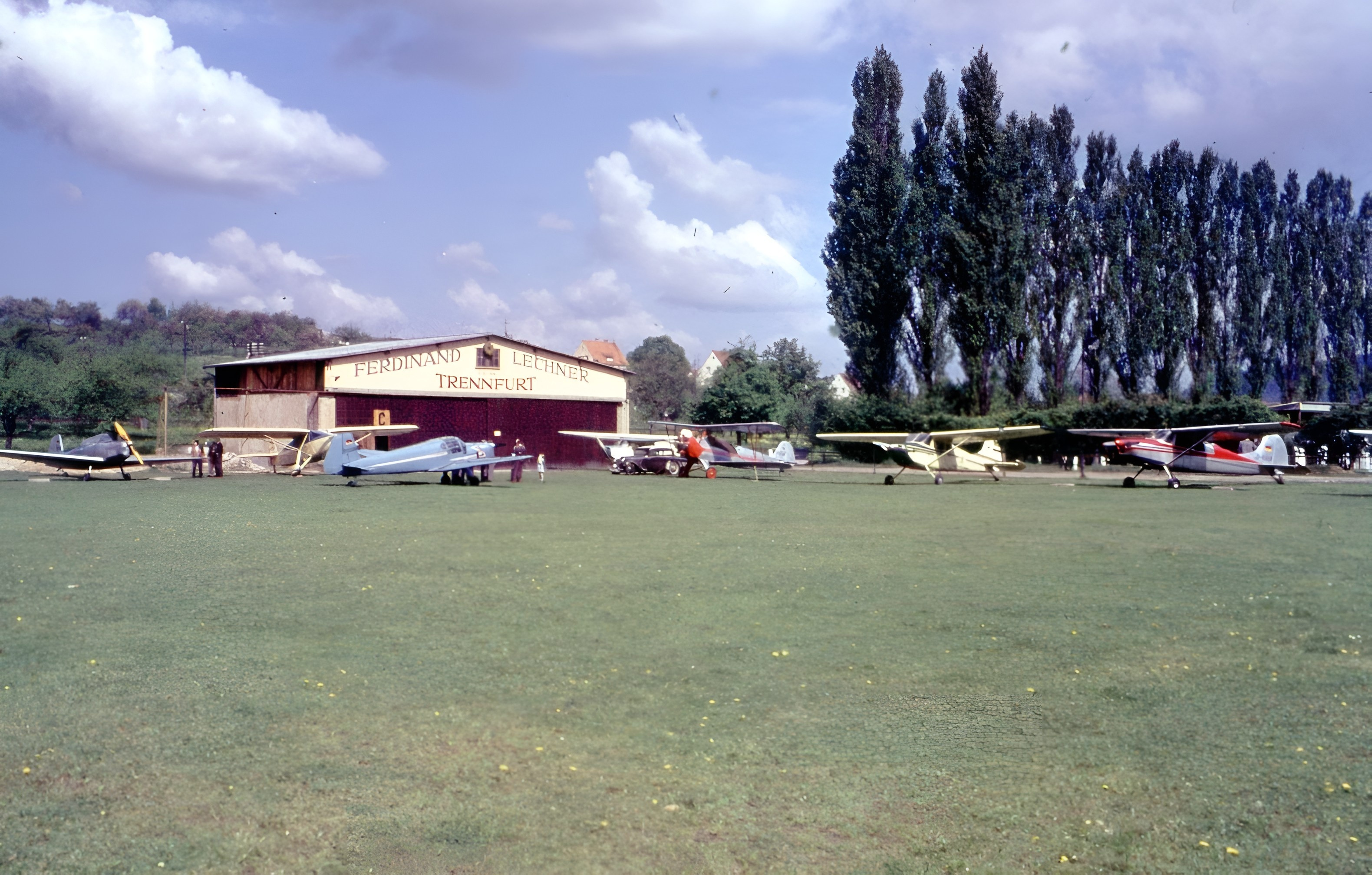 Der Flugplatz Trennfurt Ende der 1950er Jahre