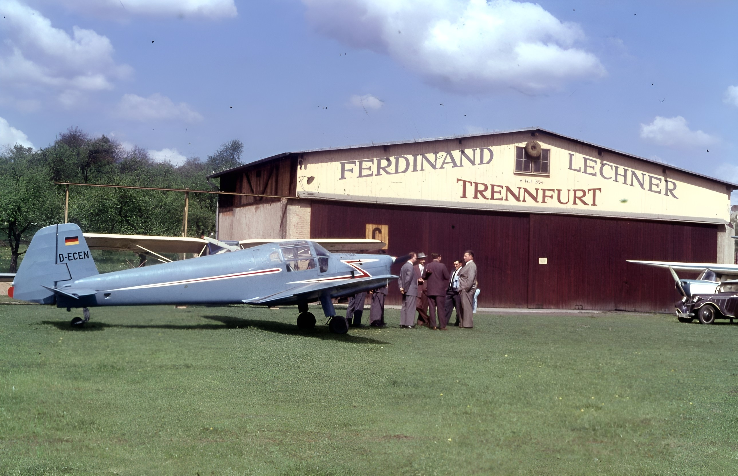 Der Flugplatz Trennfurt Ende der 1950er Jahre